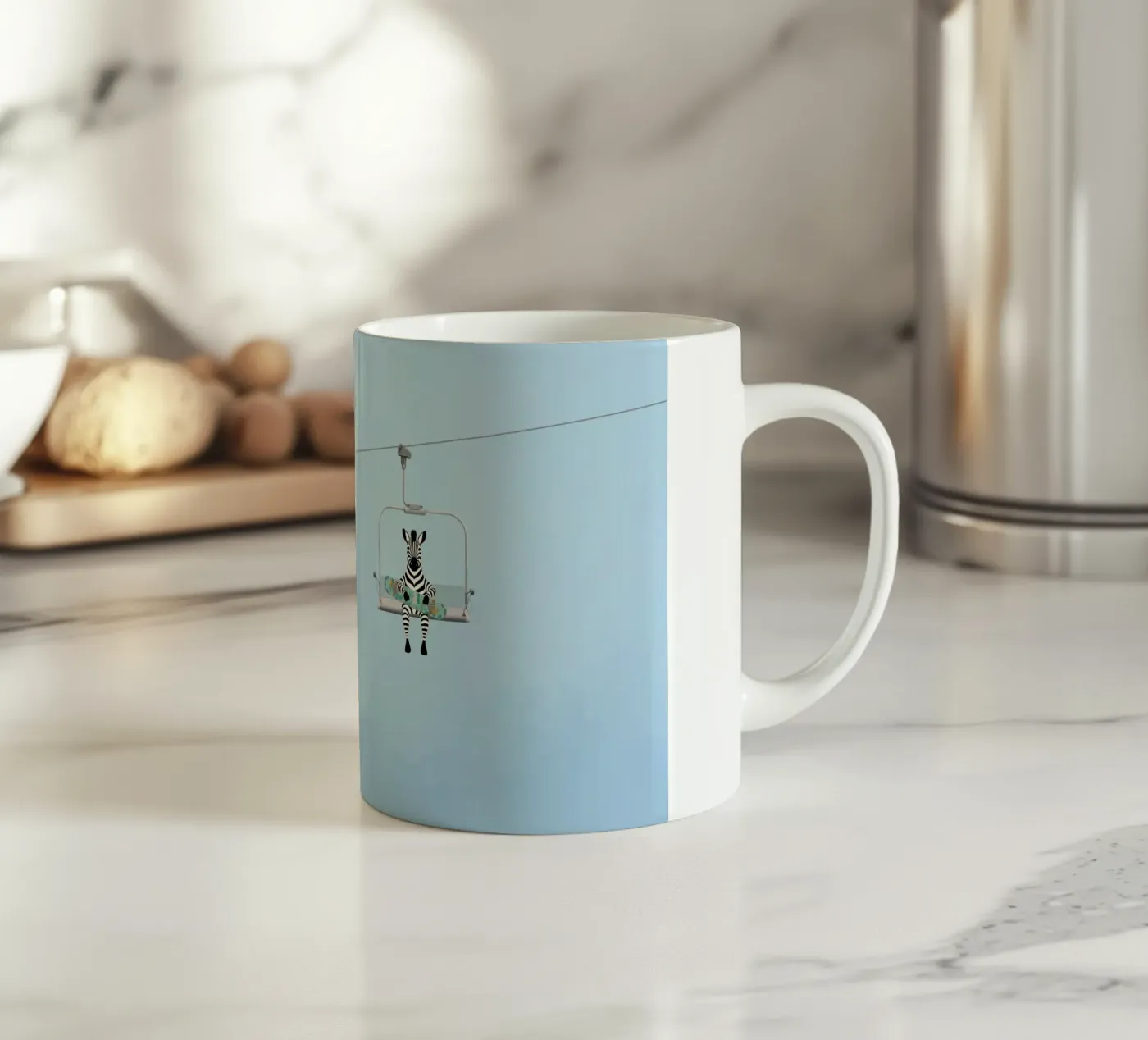 Alpine Animals ceramic mug by Doodle Dreams Art