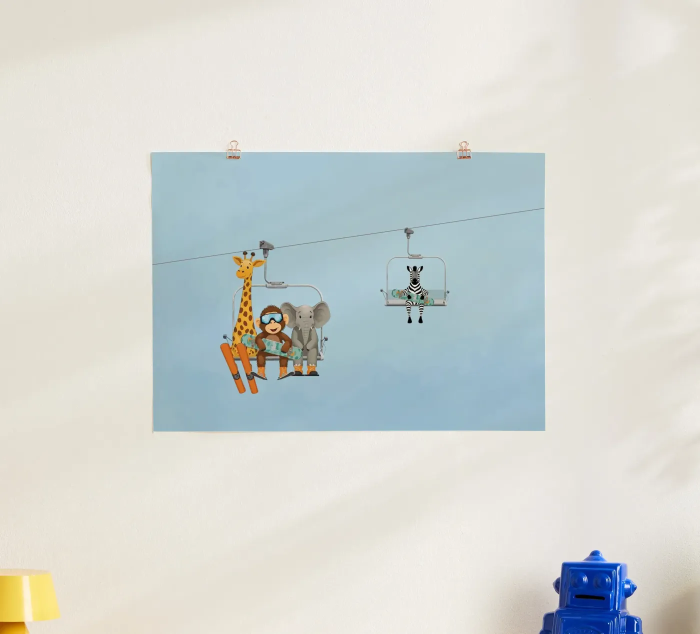 Alpine Animals poster by Doodle Dreams Art