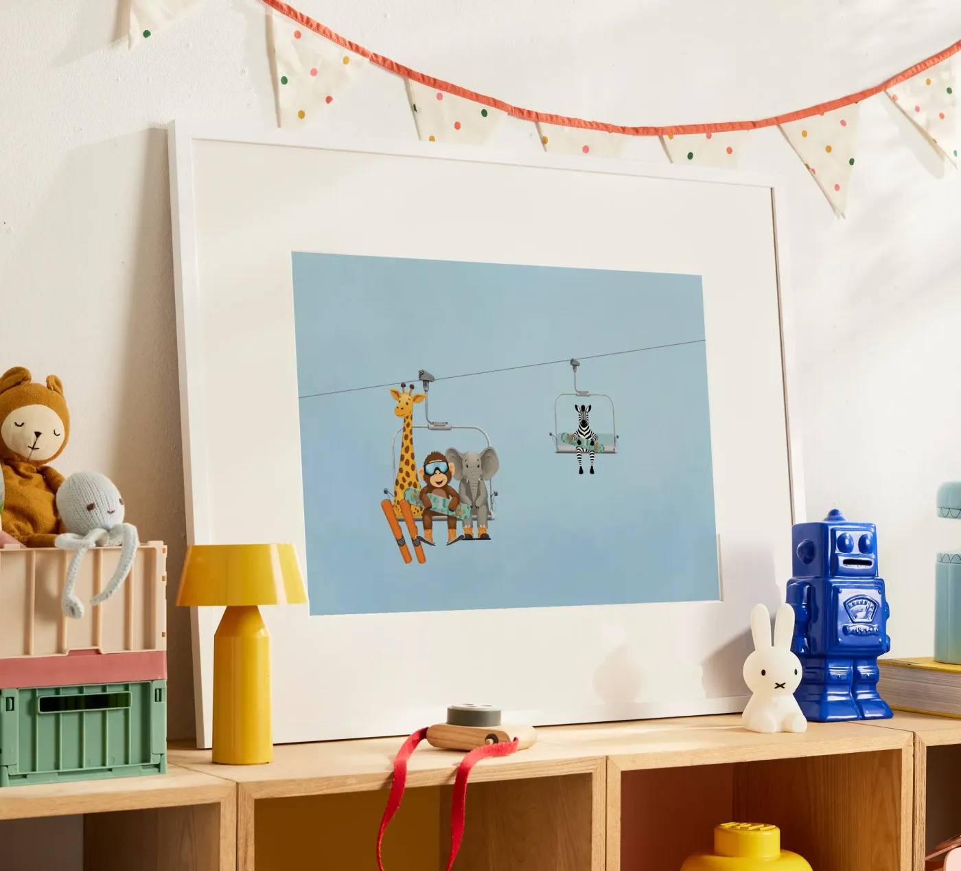 Alpine Animals poster by Doodle Dreams Art