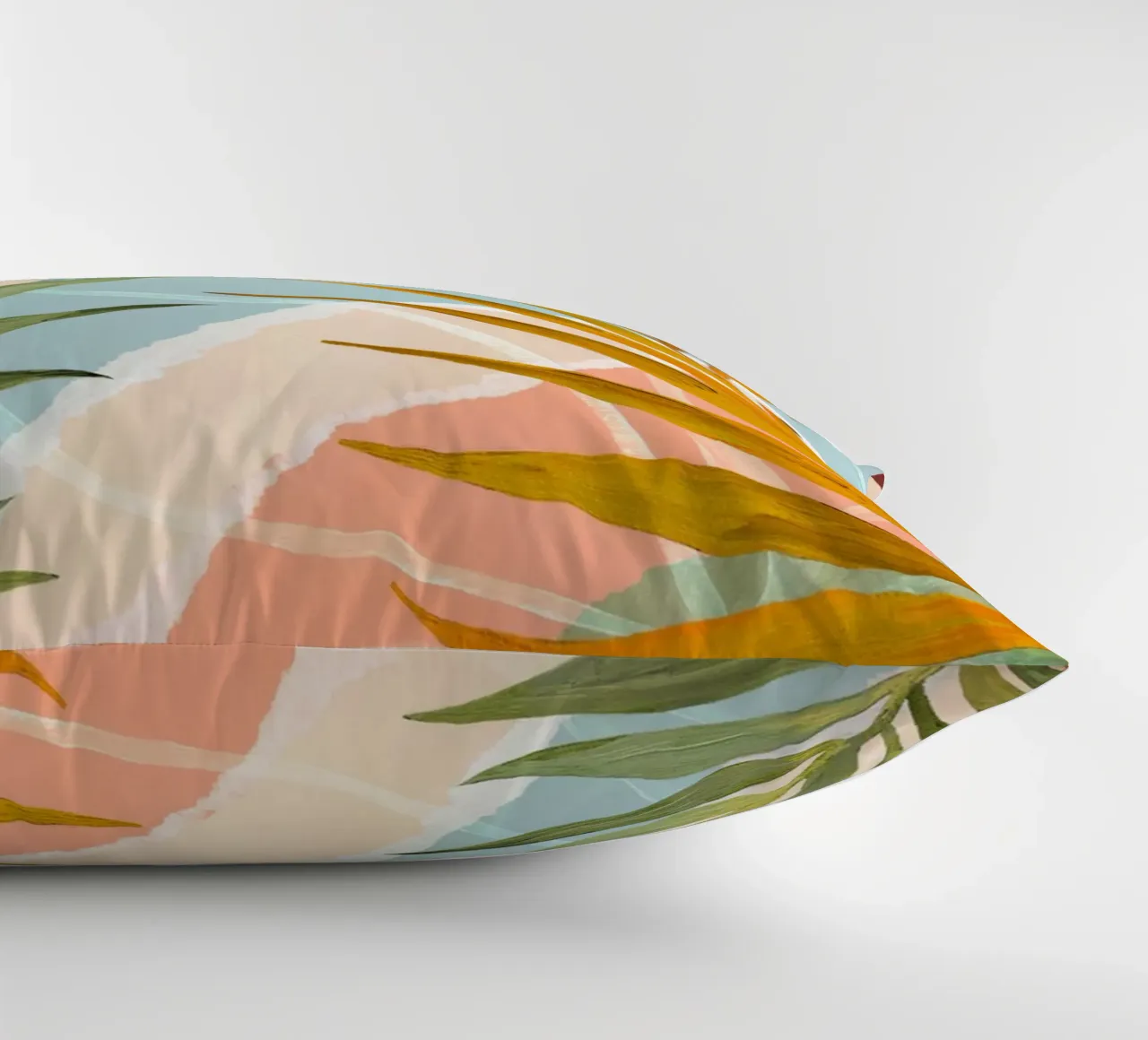 Palm Leaf Abstract Art Print cuscino da Violets Print House