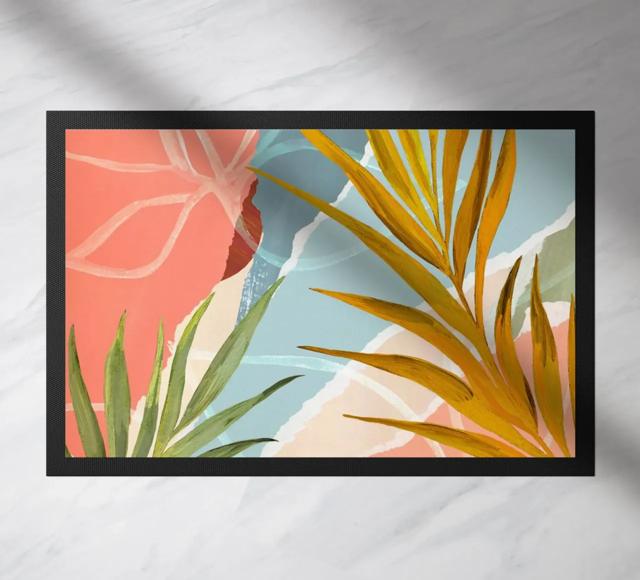 Palm Leaf Abstract Art Print zerbino da Violets Print House