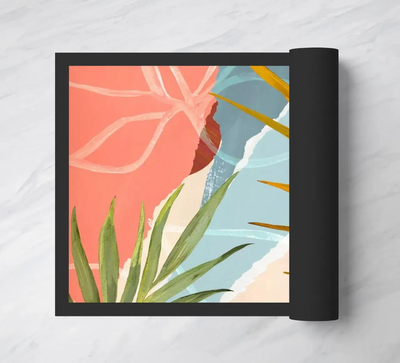 Palm Leaf Abstract Art Print zerbino da Violets Print House
