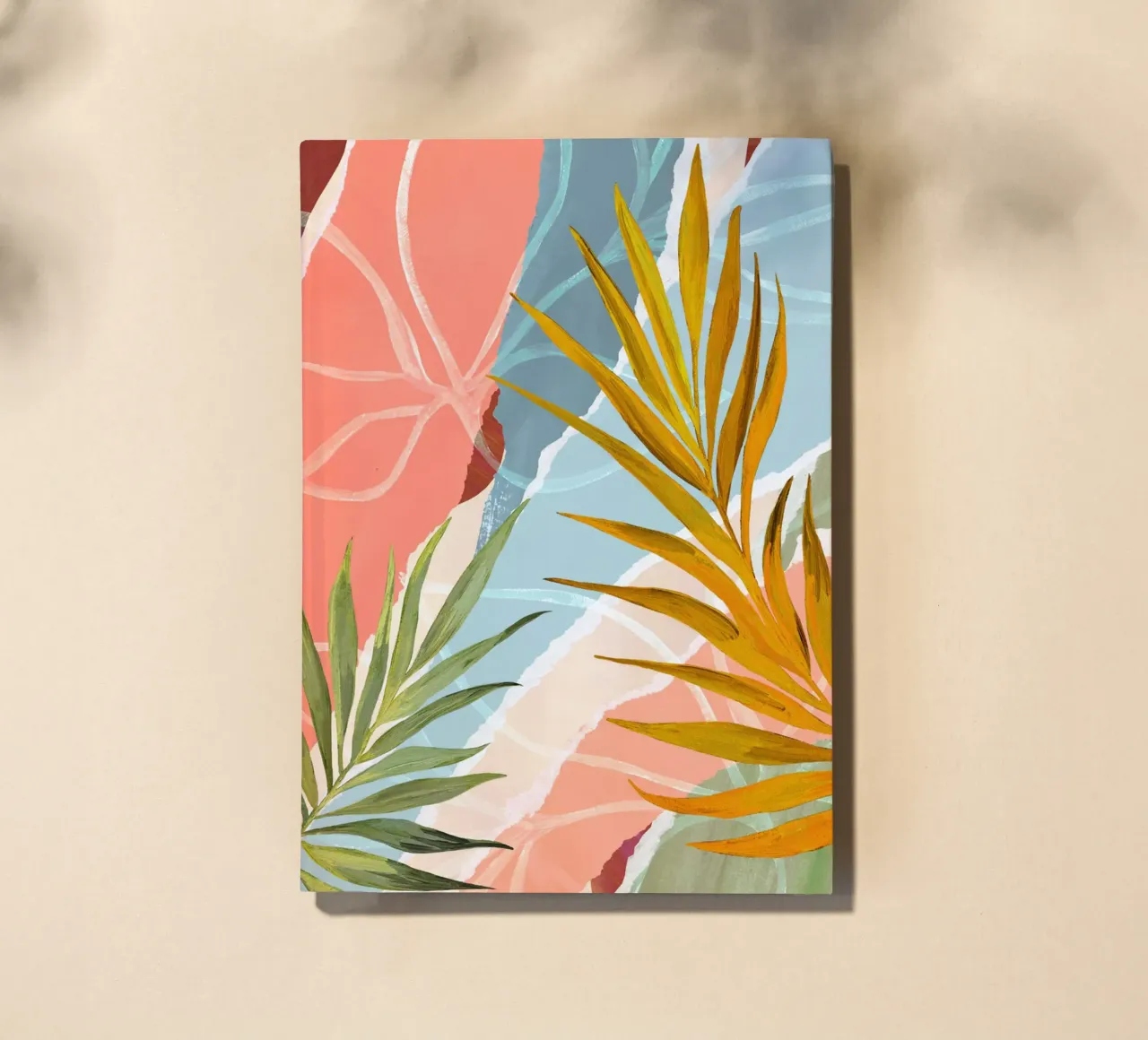 Palm Leaf Abstract Art Print diario da Violets Print House