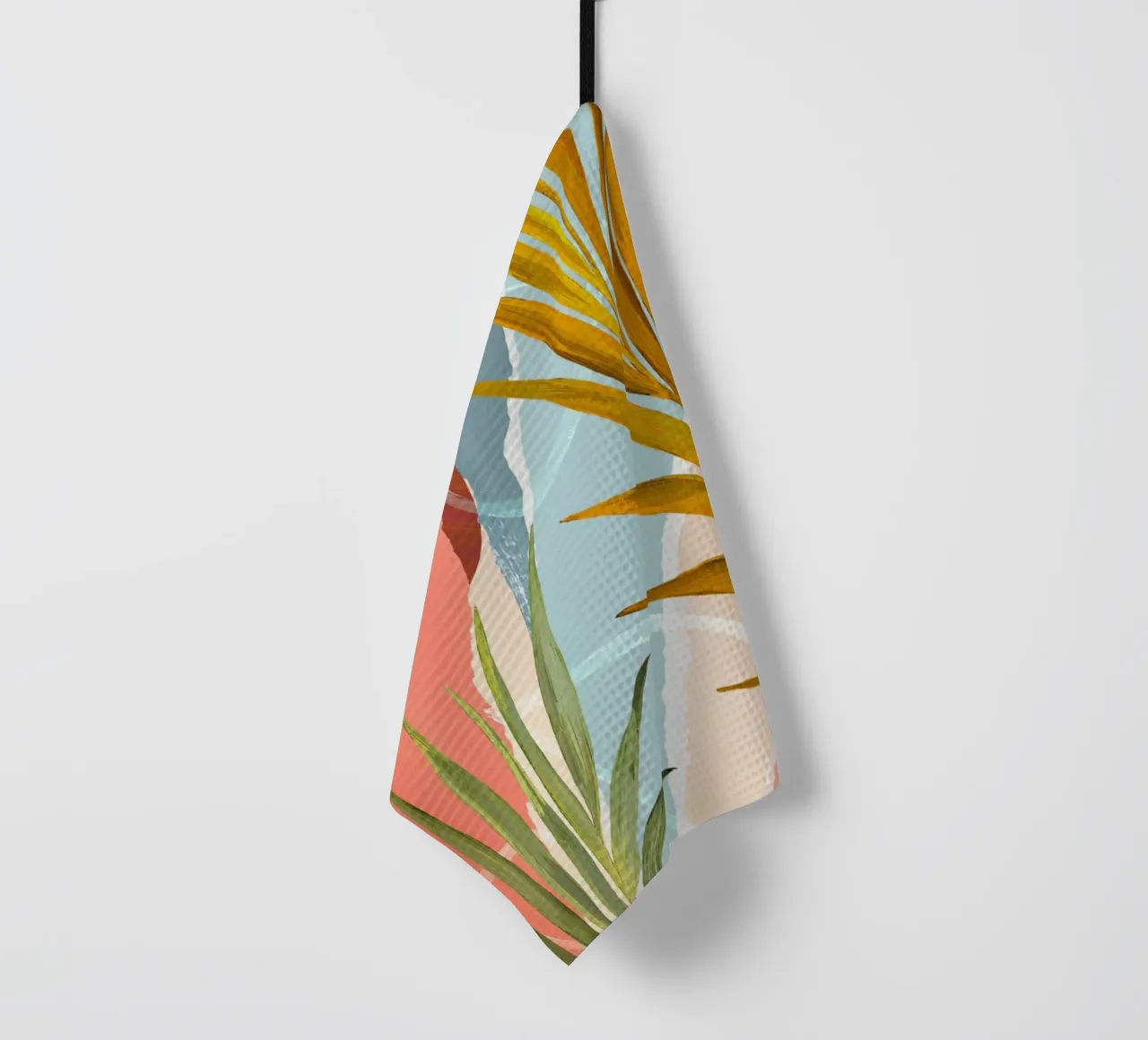 Palm Leaf Abstract Art Print canovaccio da cucina da Violets Print House