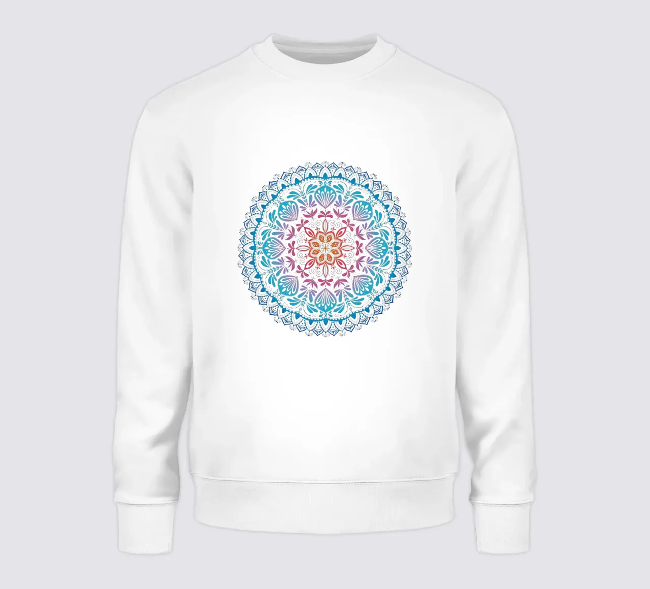Mandala con i colori dell'arcobaleno felpa da CalliLetters
