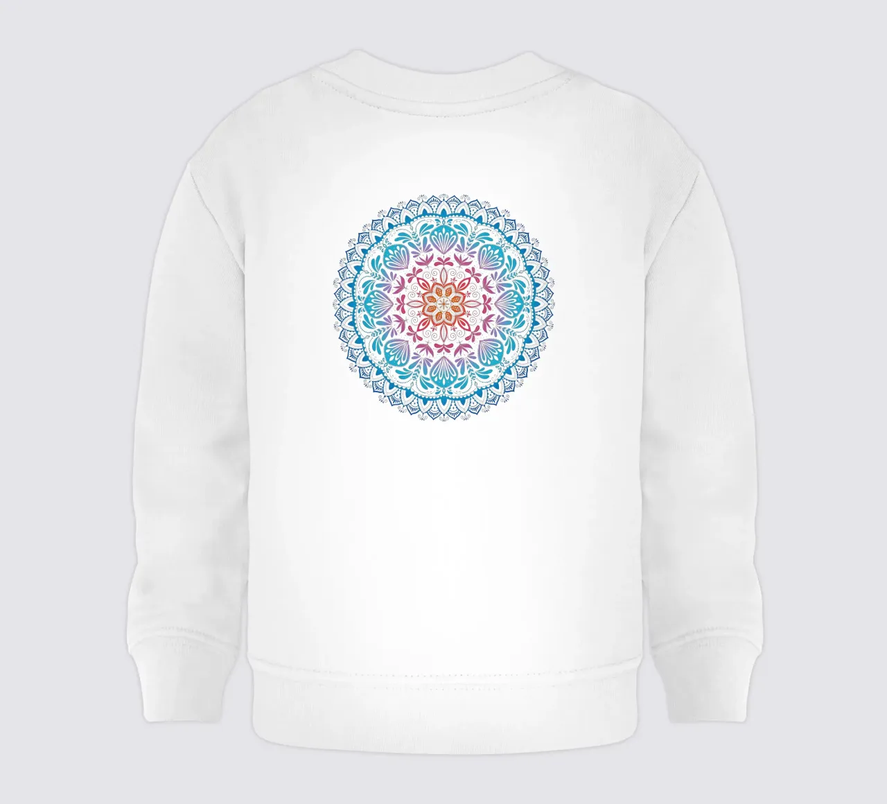 Mandala con i colori dell'arcobaleno felpa neonato da CalliLetters