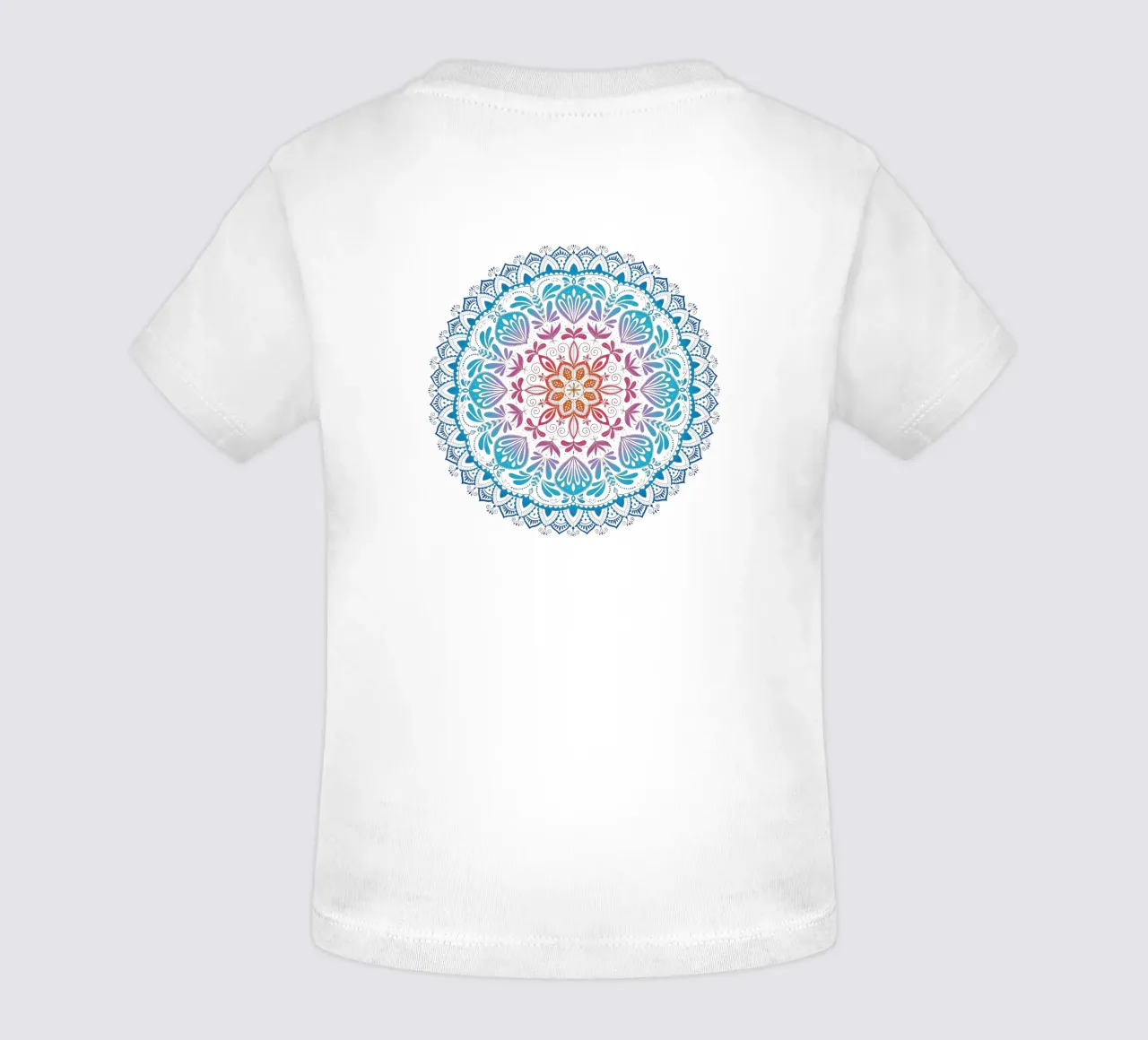 Mandala con i colori dell'arcobaleno maglietta neonato da CalliLetters