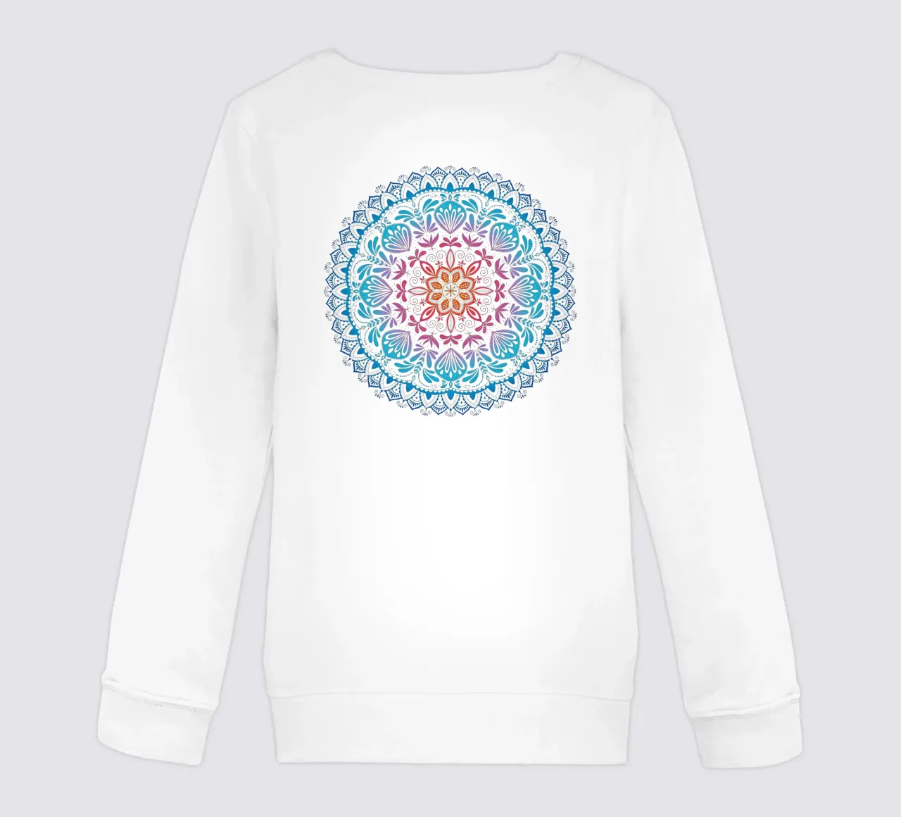 Mandala con i colori dell'arcobaleno felpa bambino da CalliLetters