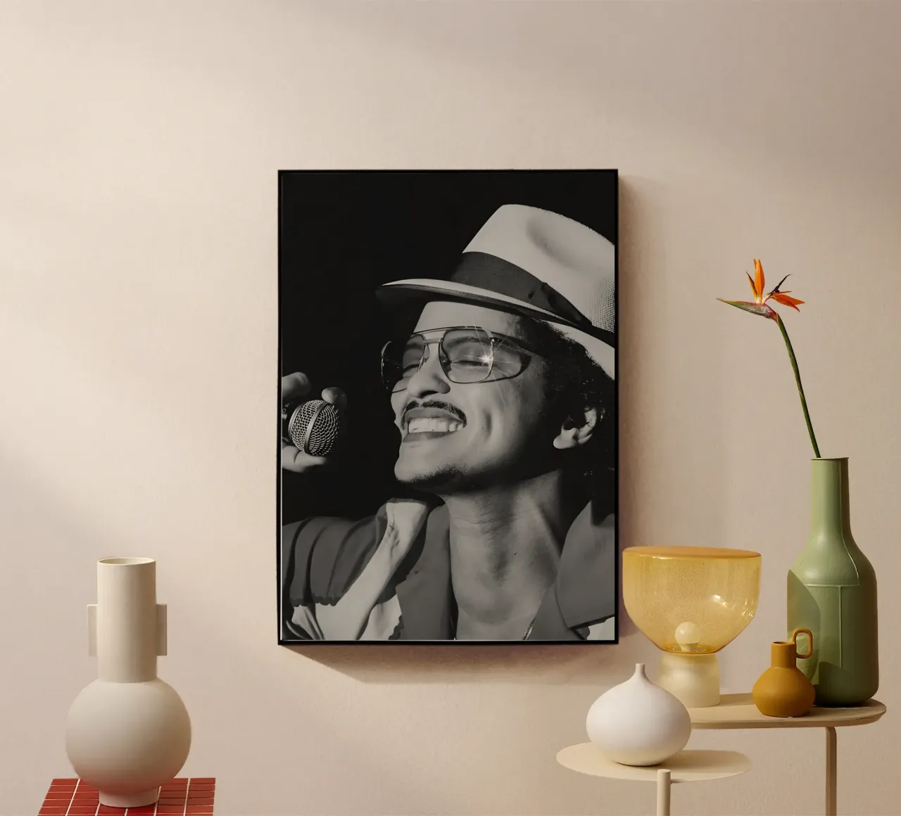 Bruno Mars plexiglass da Music Vibes