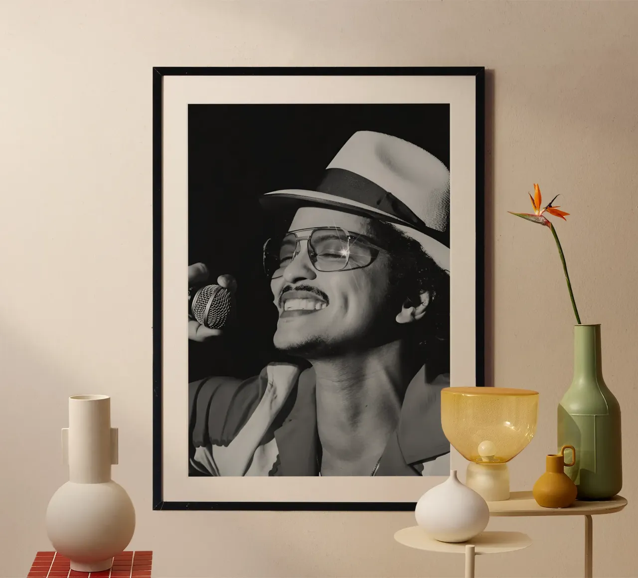 Bruno Mars poster da Music Vibes