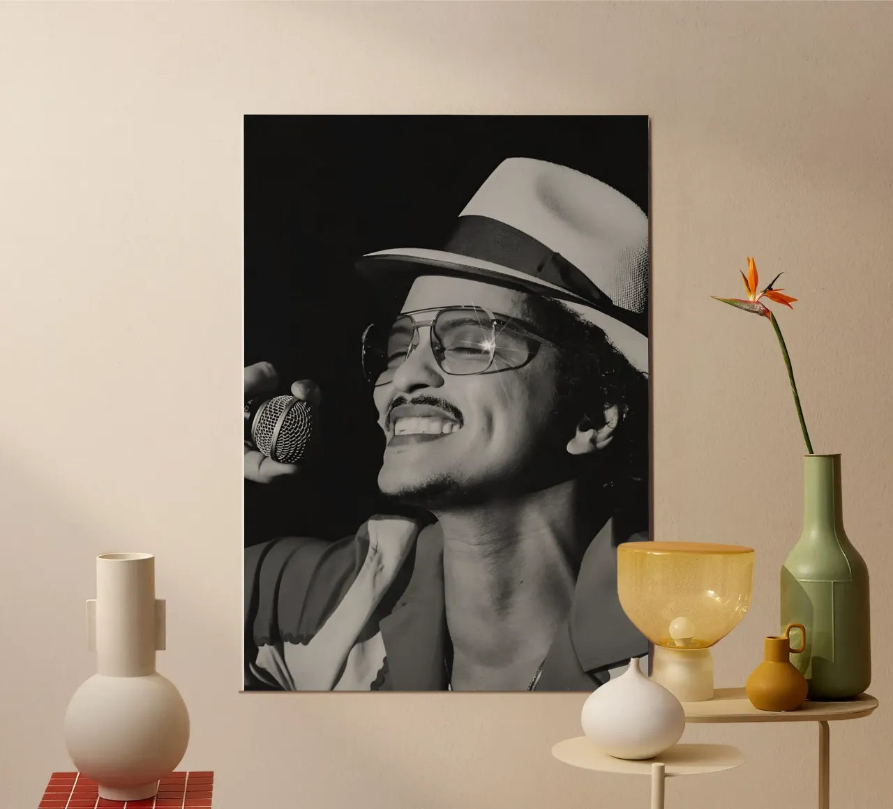 Bruno Mars poster da Music Vibes