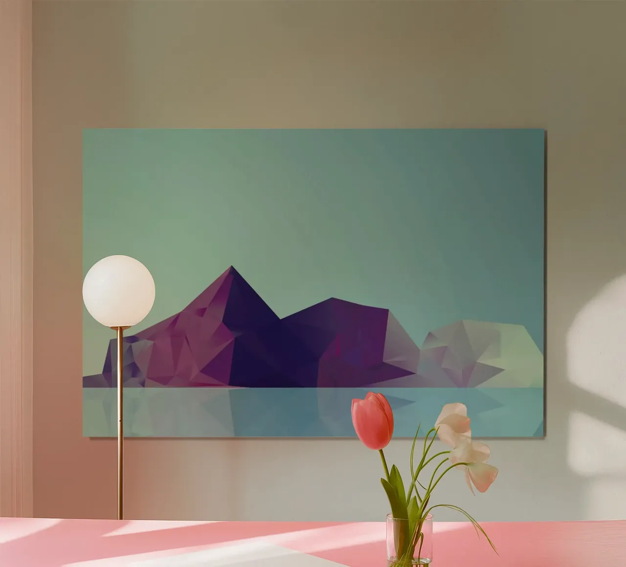 Landscape Study poster con telaio in plastica da Three Of The Possessed