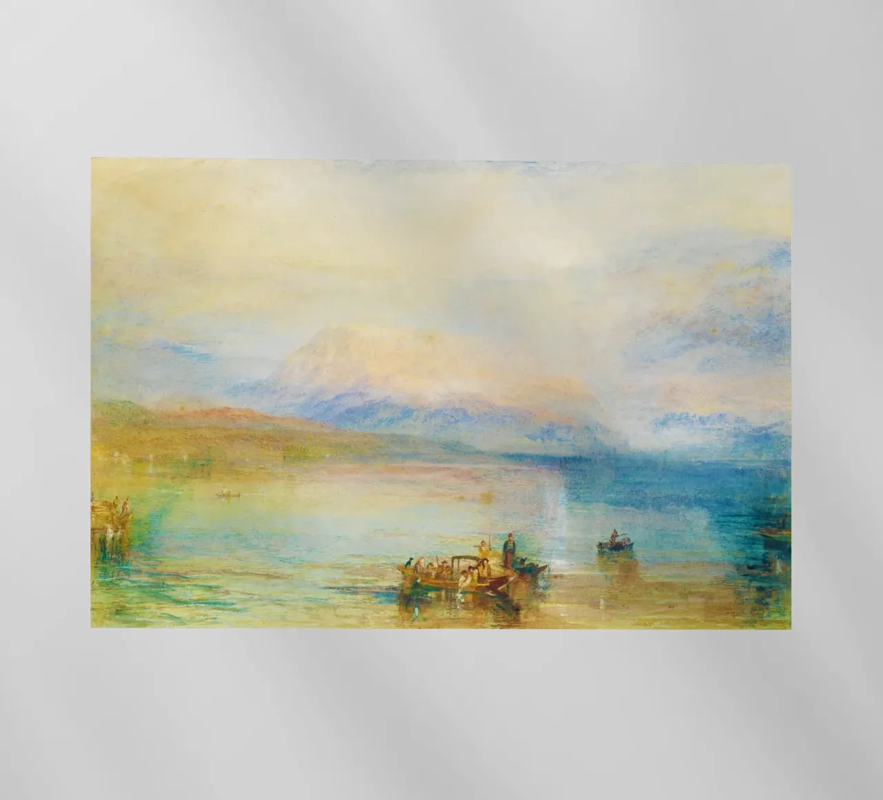The Red Rigi J M W Turner pellicola backlit da Bisous Art