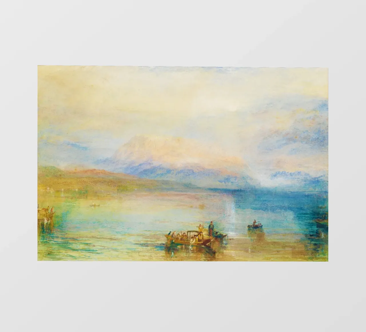 The Red Rigi J M W Turner pellicola backlit da Bisous Art