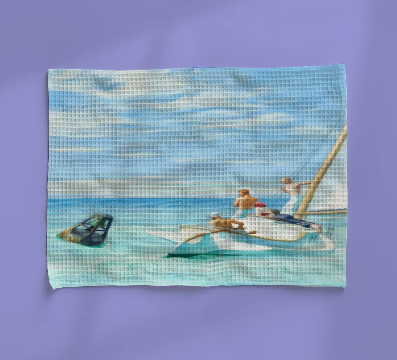 Ground Swell Edward Hopper canovaccio da cucina da Chérie Prints