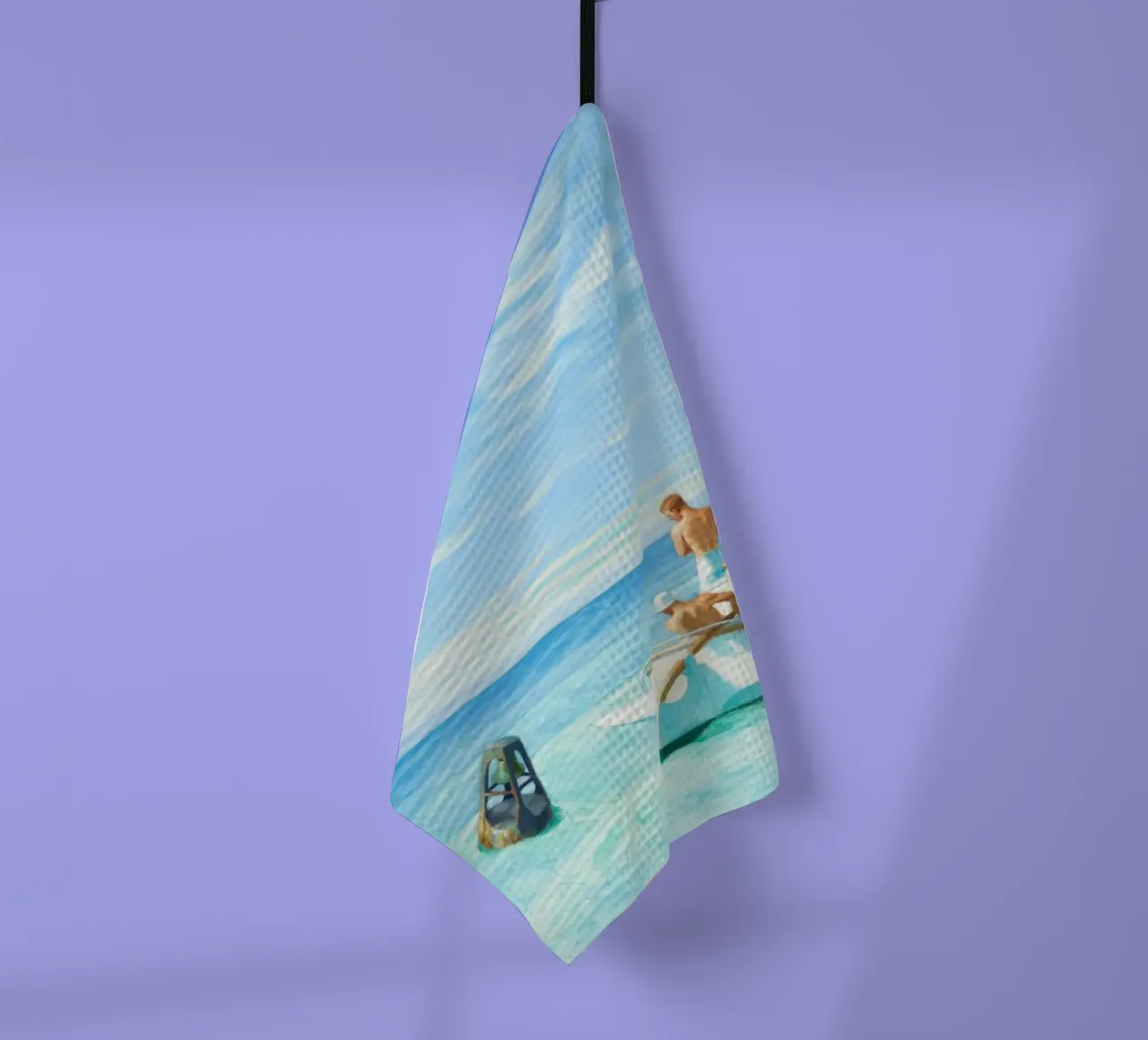 Ground Swell Edward Hopper canovaccio da cucina da Chérie Prints