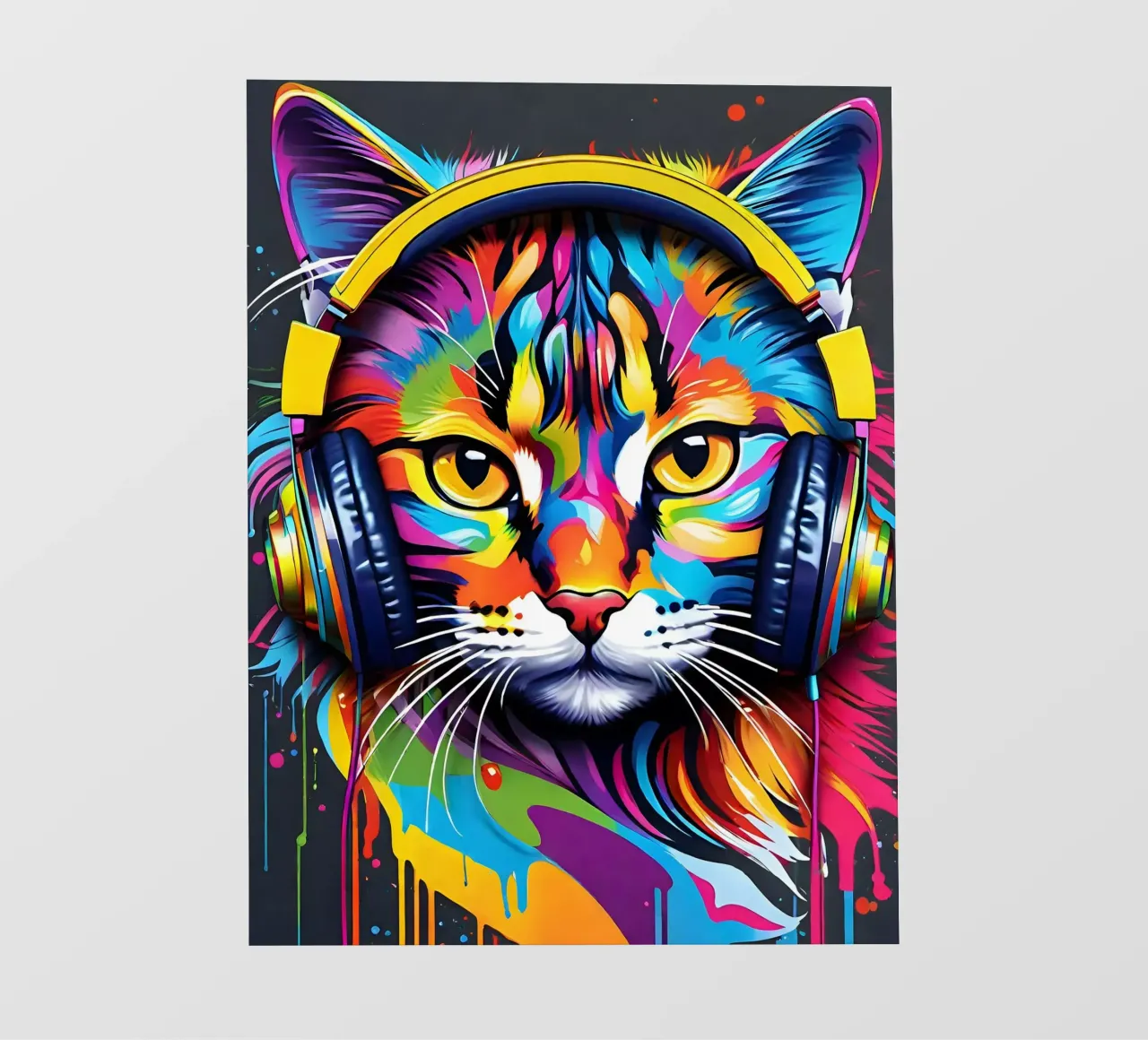 Gatto in cuffia telo in pvc da MakArena