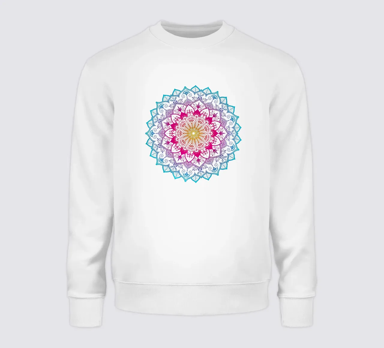 Mandala con i colori dell'arcobaleno felpa da CalliLetters