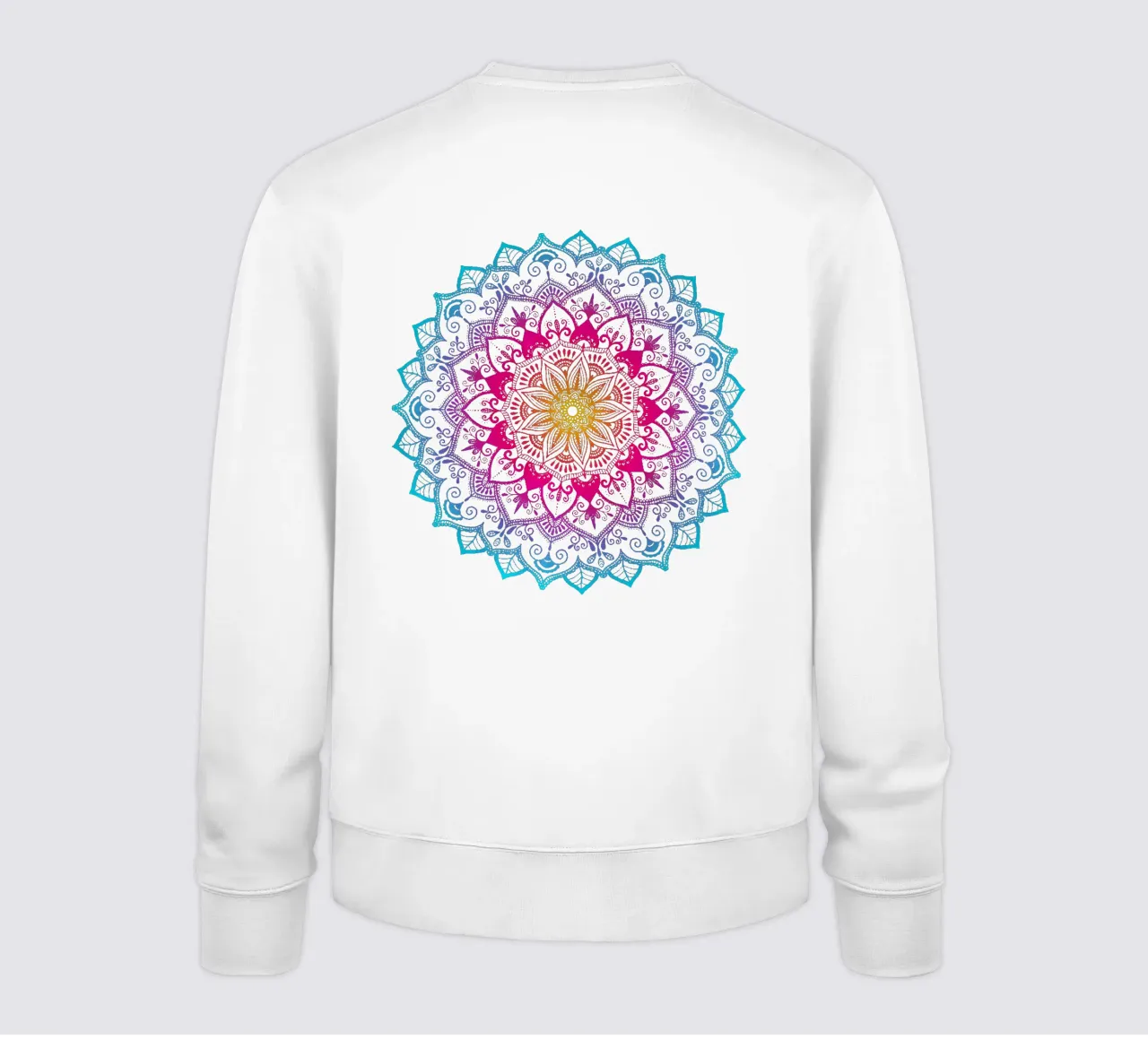 Mandala con i colori dell'arcobaleno felpa da CalliLetters