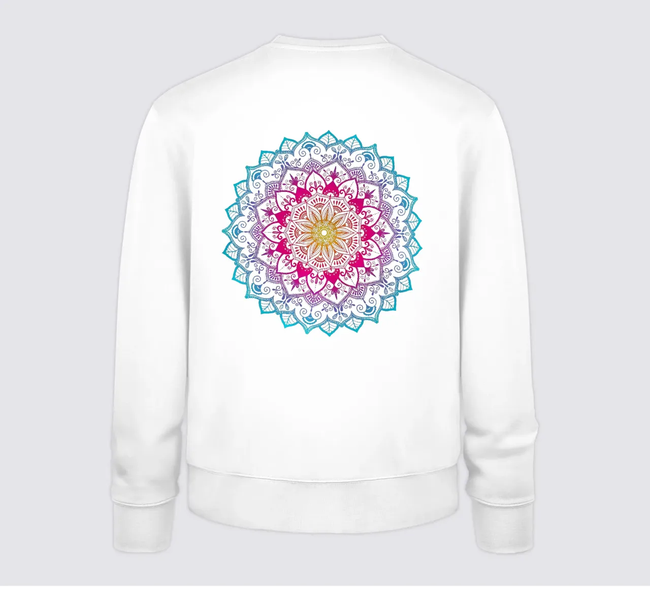 Mandala con i colori dell'arcobaleno felpa da CalliLetters