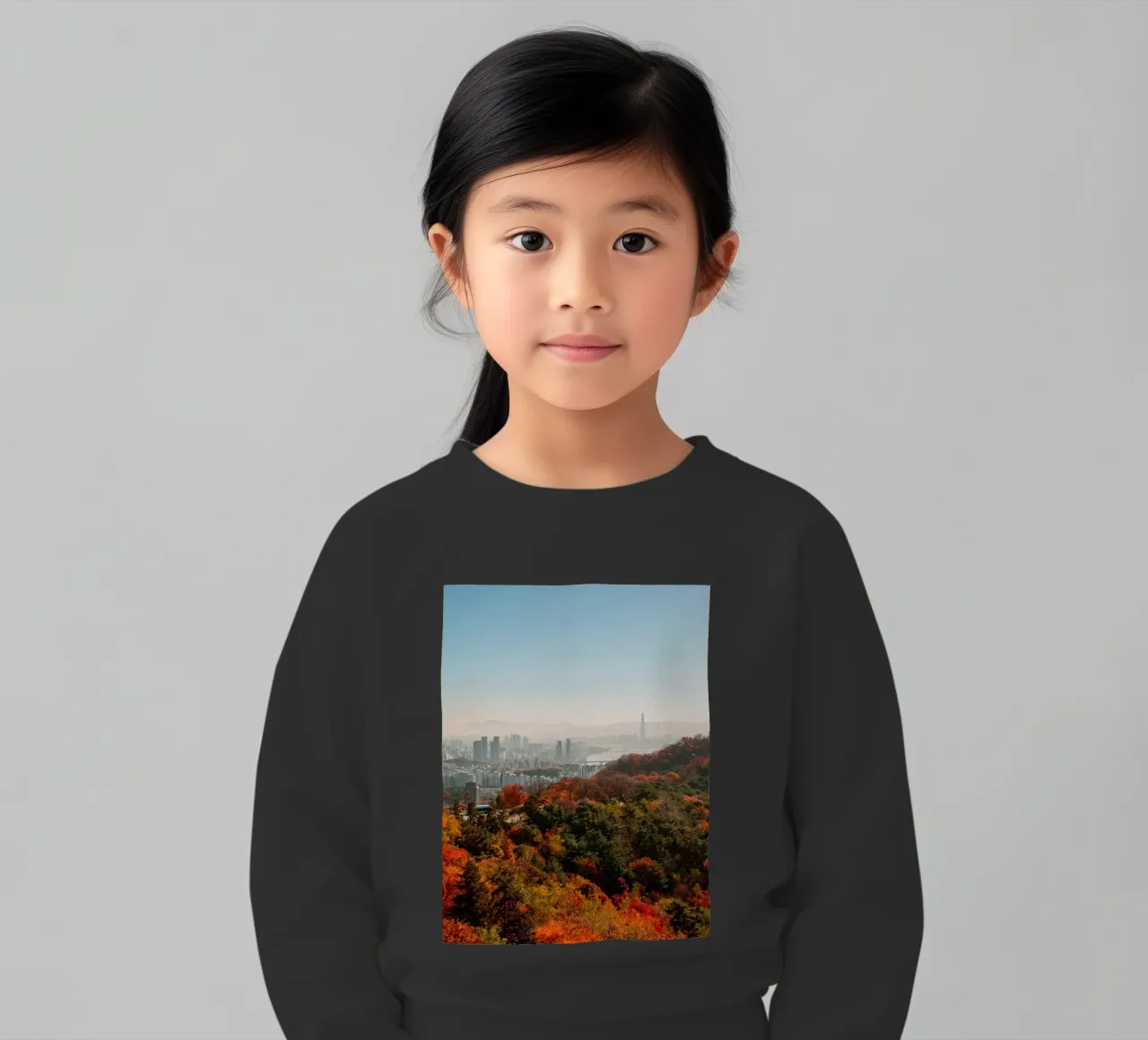 Skyline autunnale di Seul, Corea del Sud felpa bambino da mbgraphx2