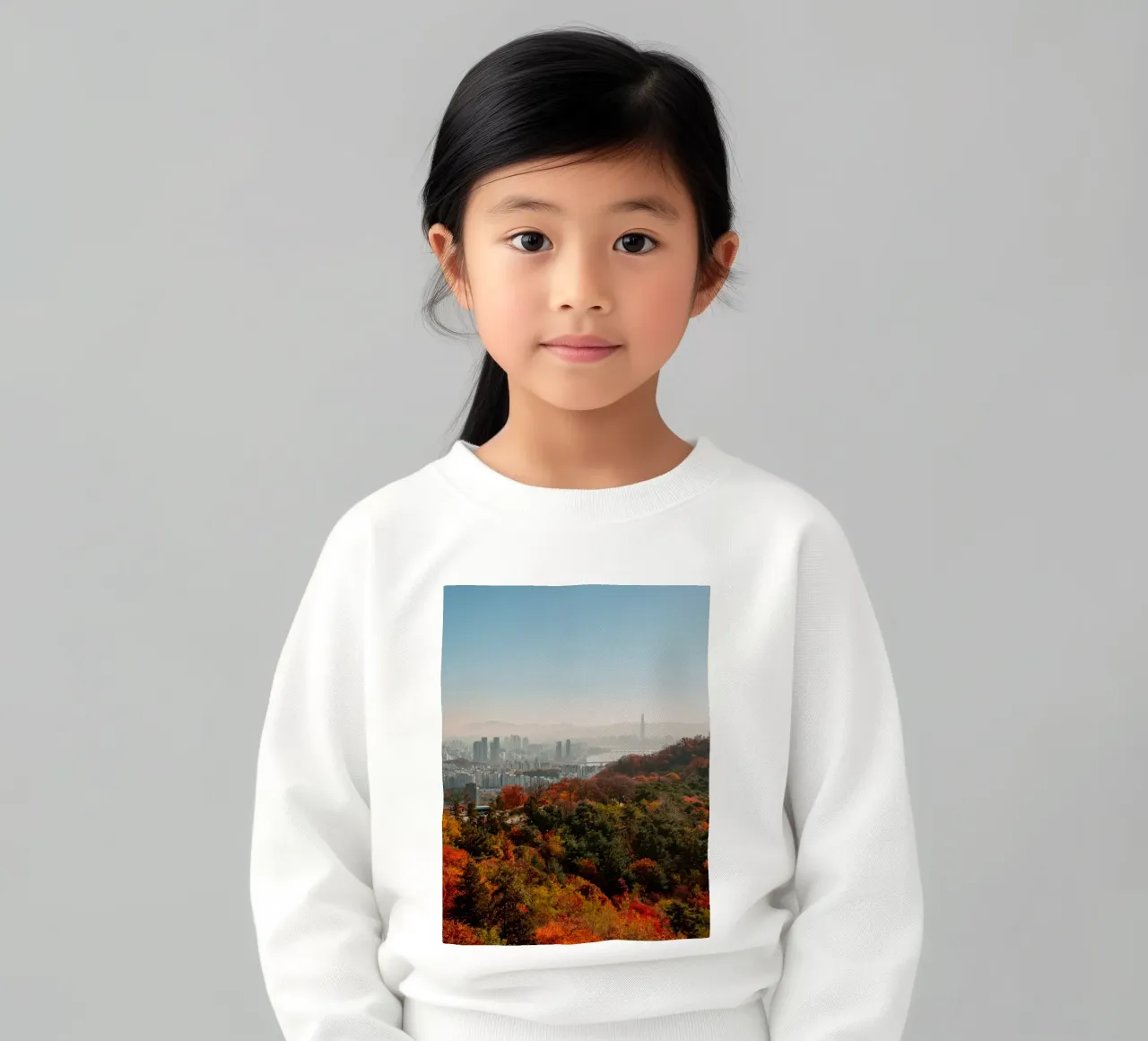 Skyline autunnale di Seul, Corea del Sud felpa bambino da mbgraphx2