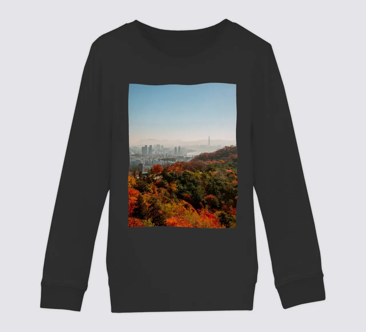 Skyline autunnale di Seul, Corea del Sud felpa bambino da mbgraphx2