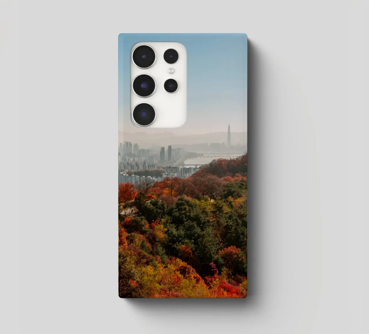 Skyline autunnale di Seul, Corea del Sud cover samsung da mbgraphx2