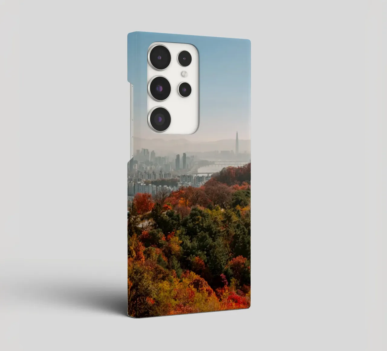 Skyline autunnale di Seul, Corea del Sud cover samsung da mbgraphx2