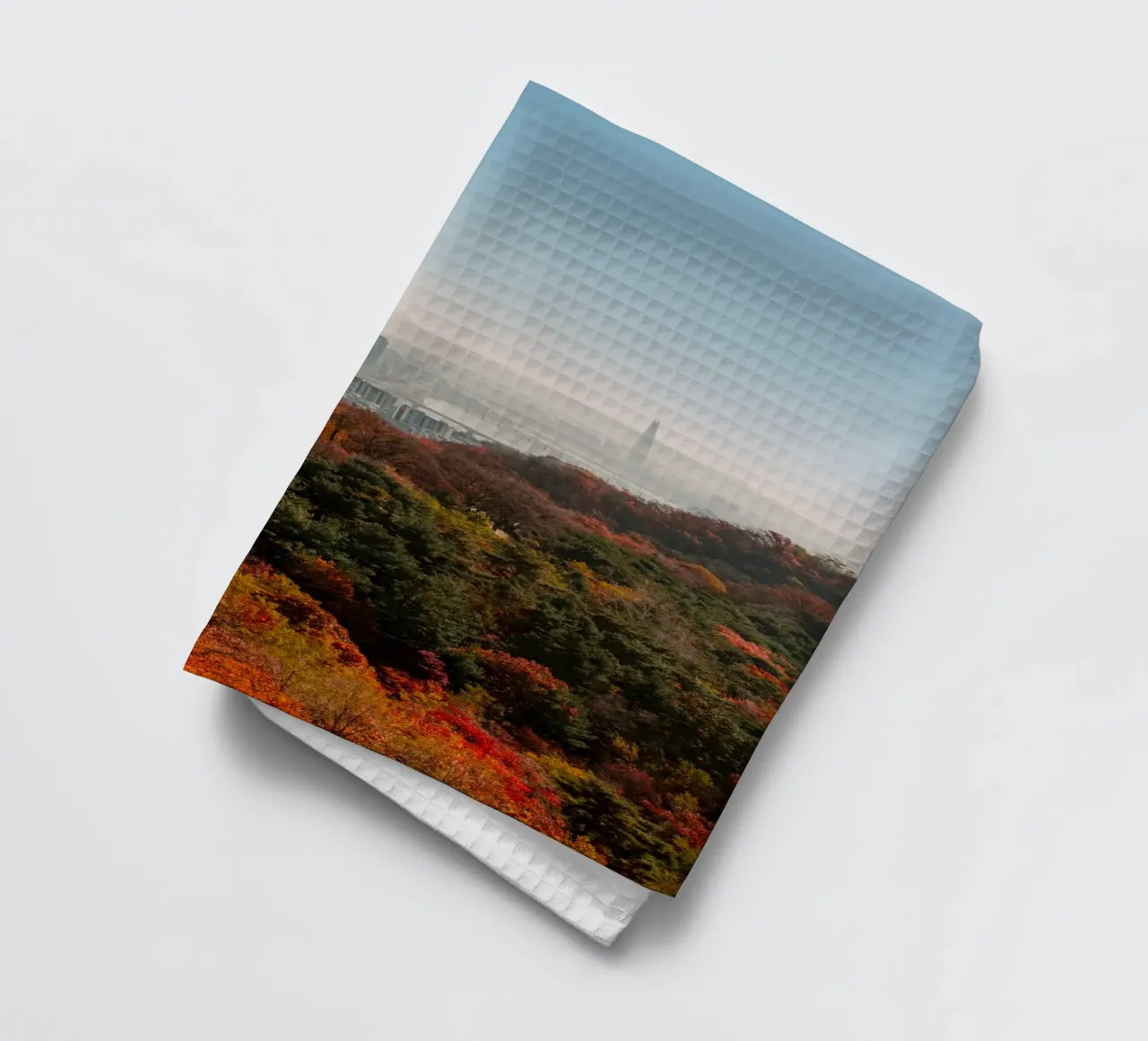 Vue d'automne de Séoul, Corée du Sud torchon de mbgraphx2