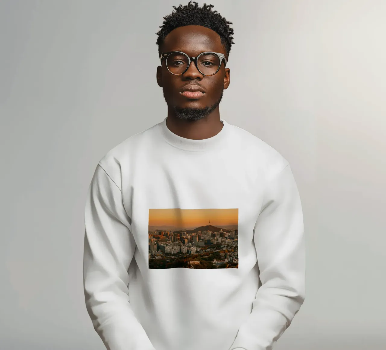 Seoul City Sunset, South Korea sweatshirt by mbgraphx2