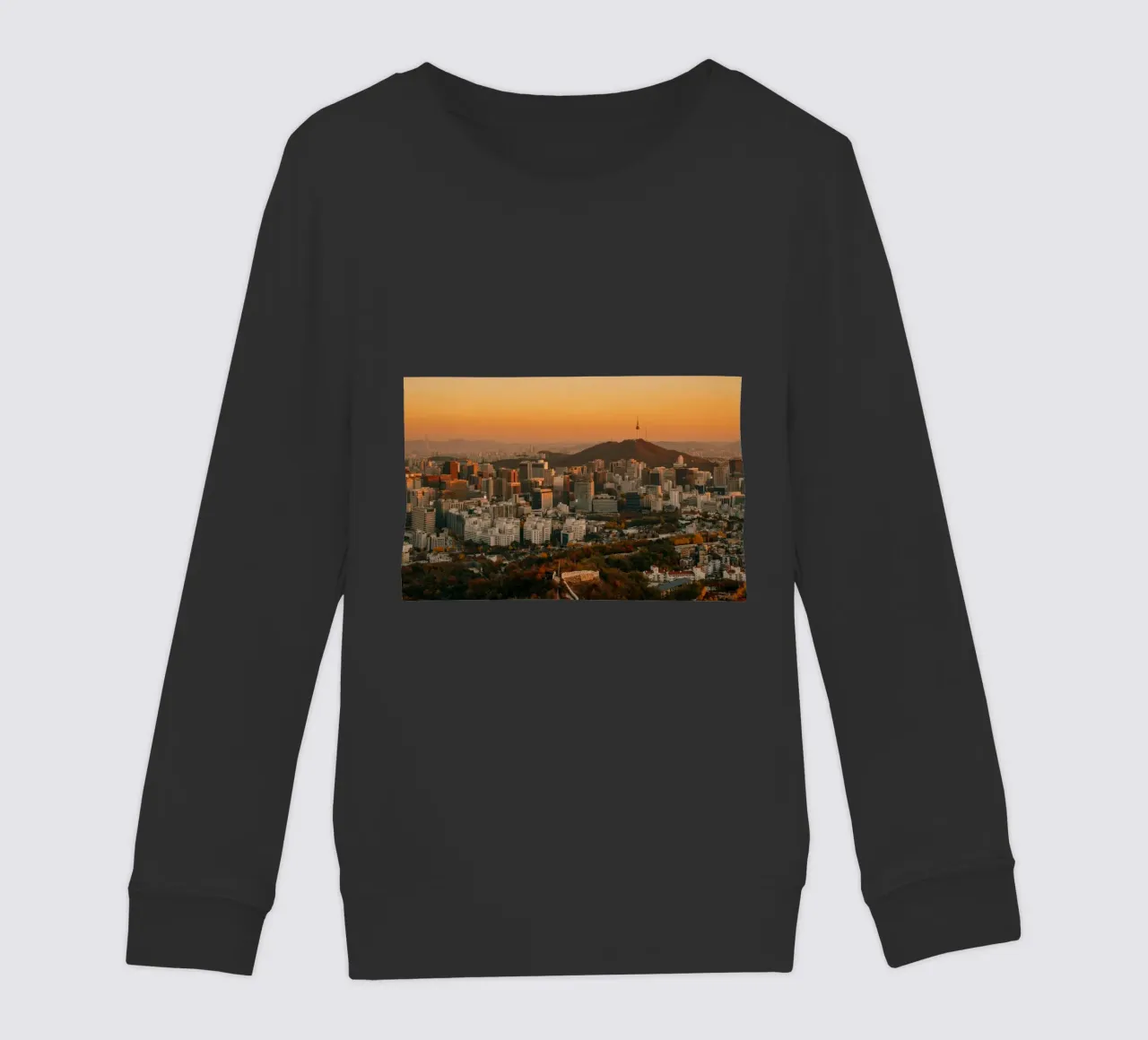 Tramonto a Seul, Corea del Sud felpa bambino da mbgraphx2