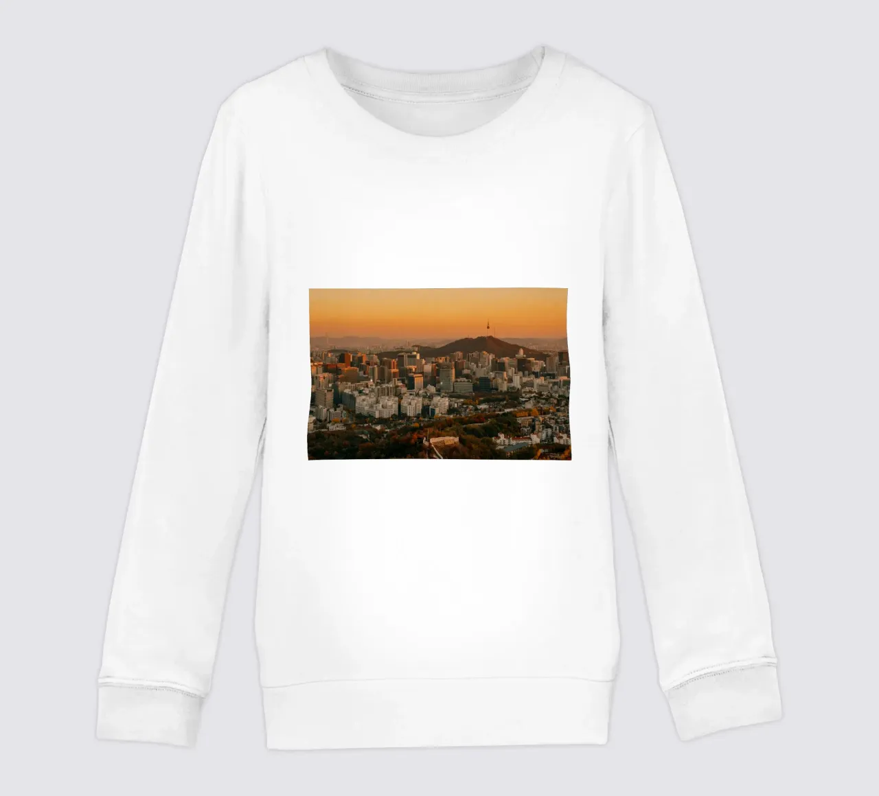 Tramonto a Seul, Corea del Sud felpa bambino da mbgraphx2