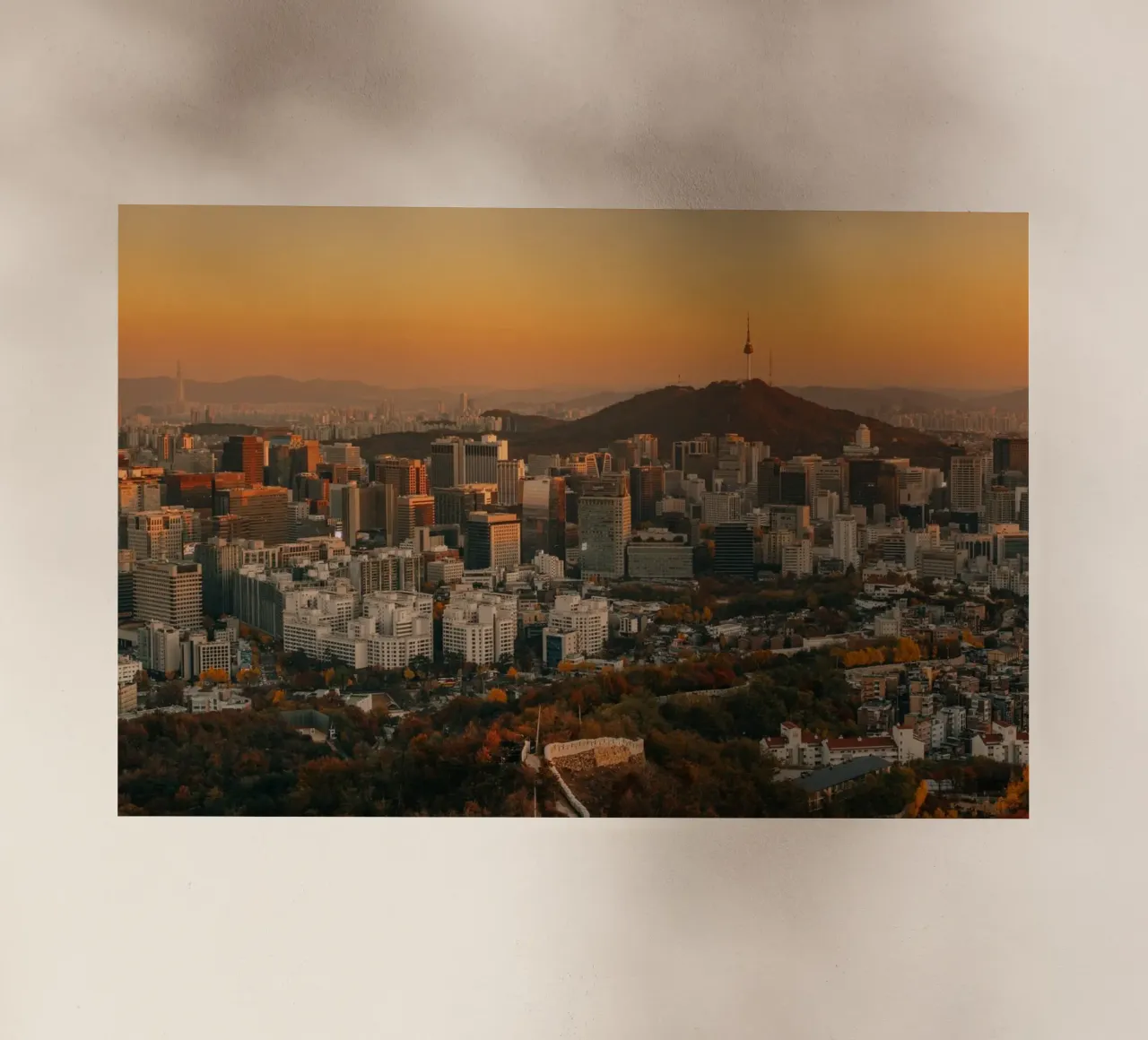 Tramonto a Seul, Corea del Sud pellicola backlit da mbgraphx2