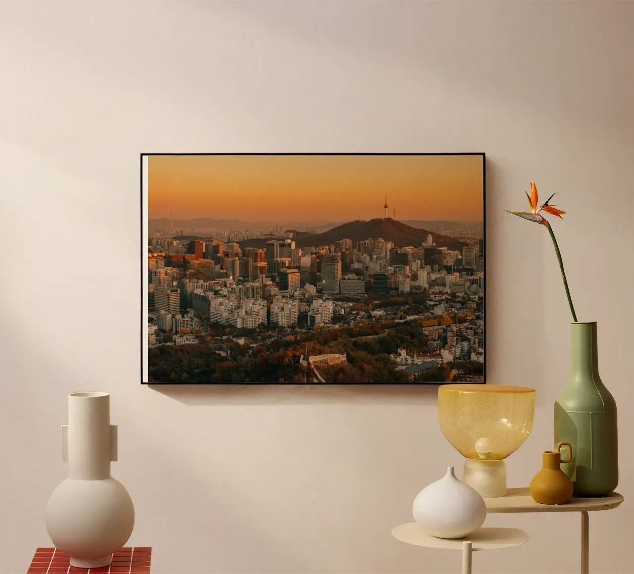 Tramonto a Seul, Corea del Sud plexiglass da mbgraphx2