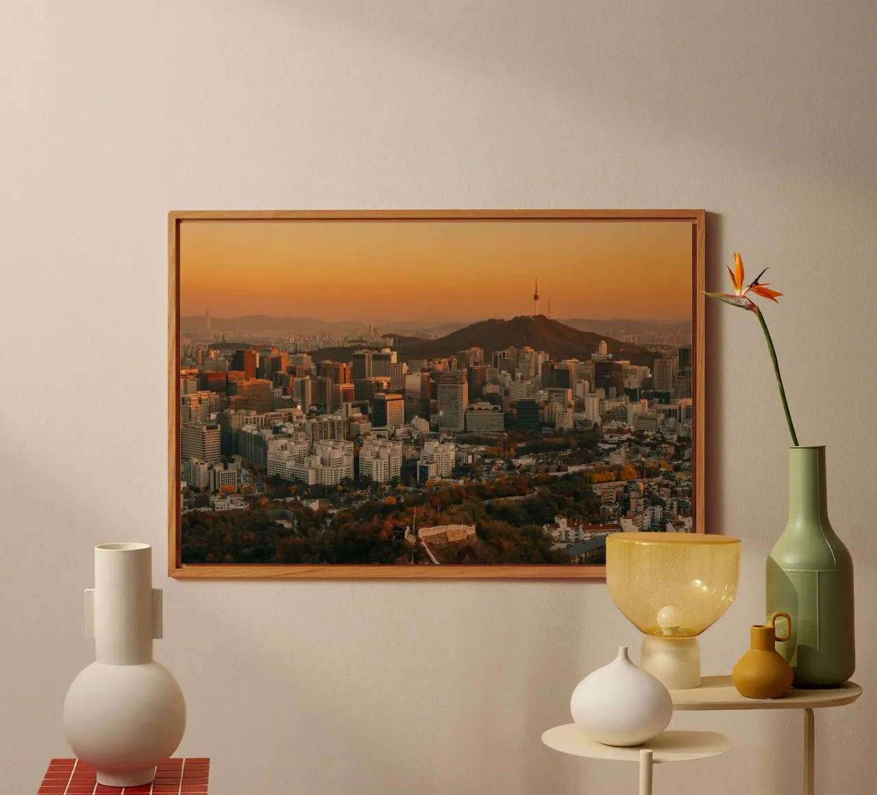 Tramonto a Seul, Corea del Sud pannello forex da mbgraphx2