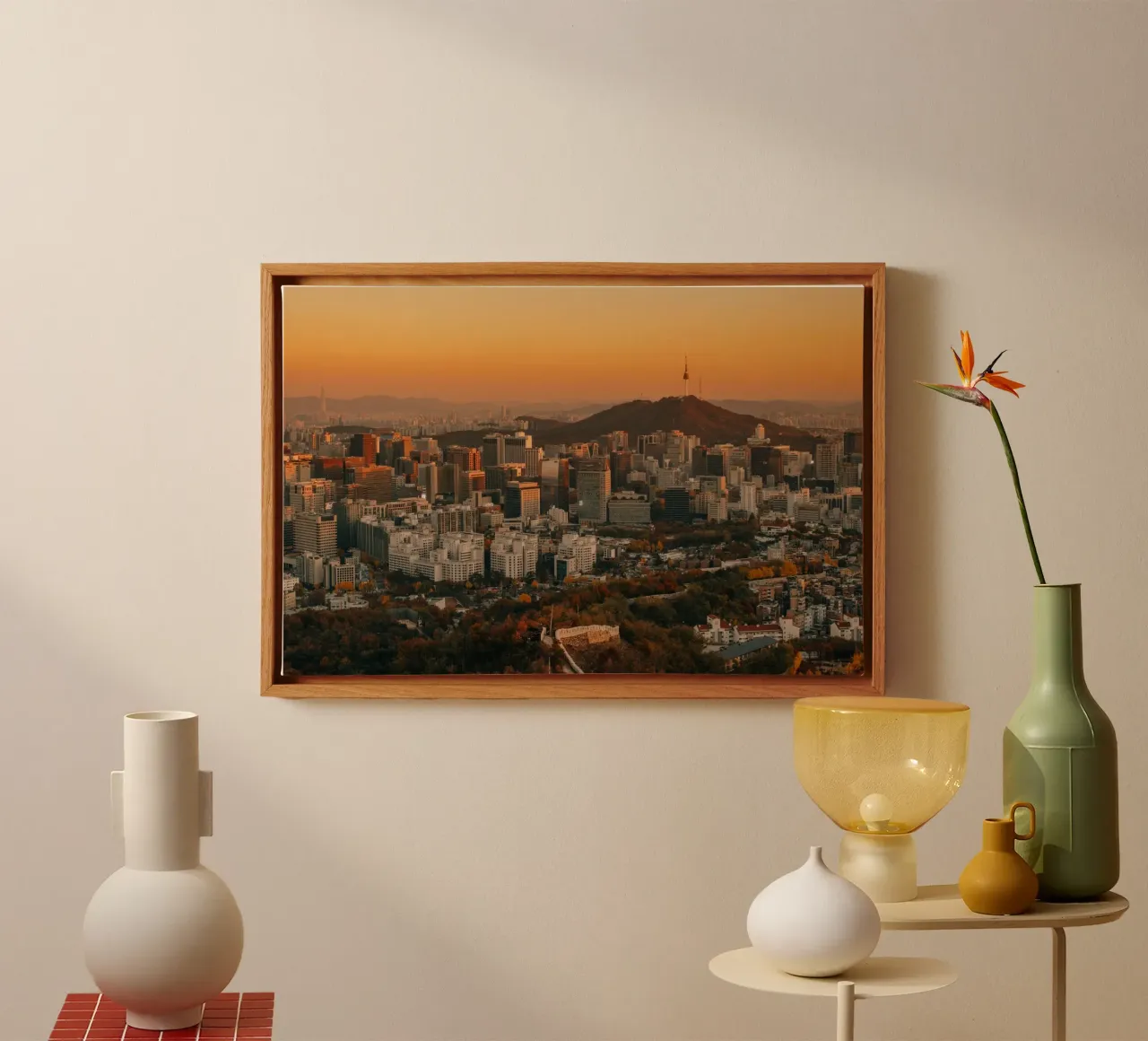 Tramonto a Seul, Corea del Sud tela da mbgraphx2