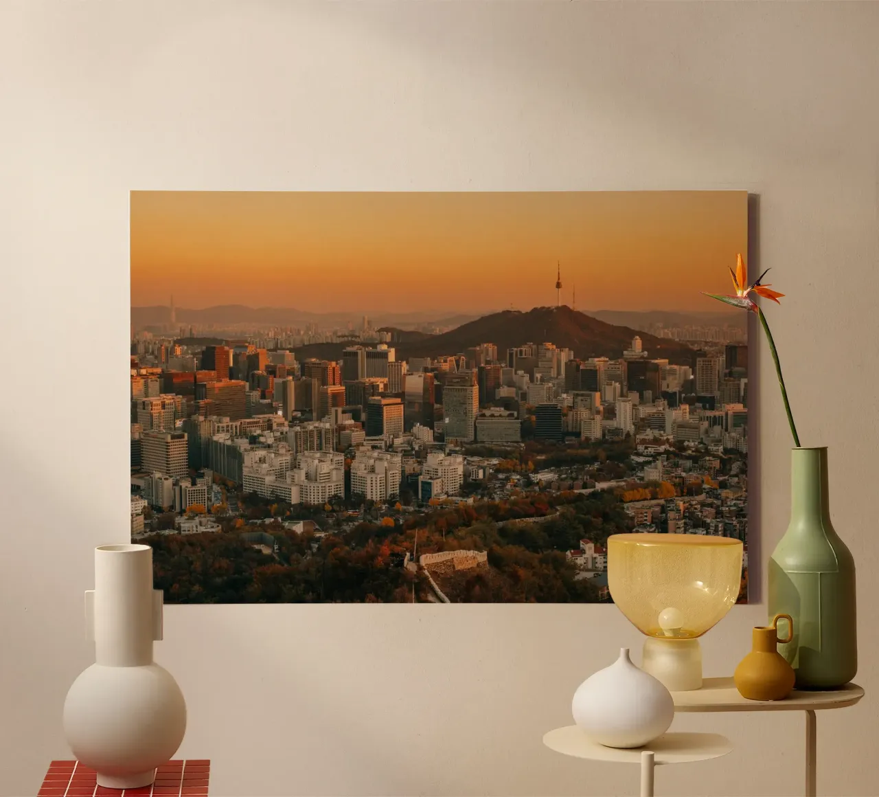 Tramonto a Seul, Corea del Sud tela da mbgraphx2