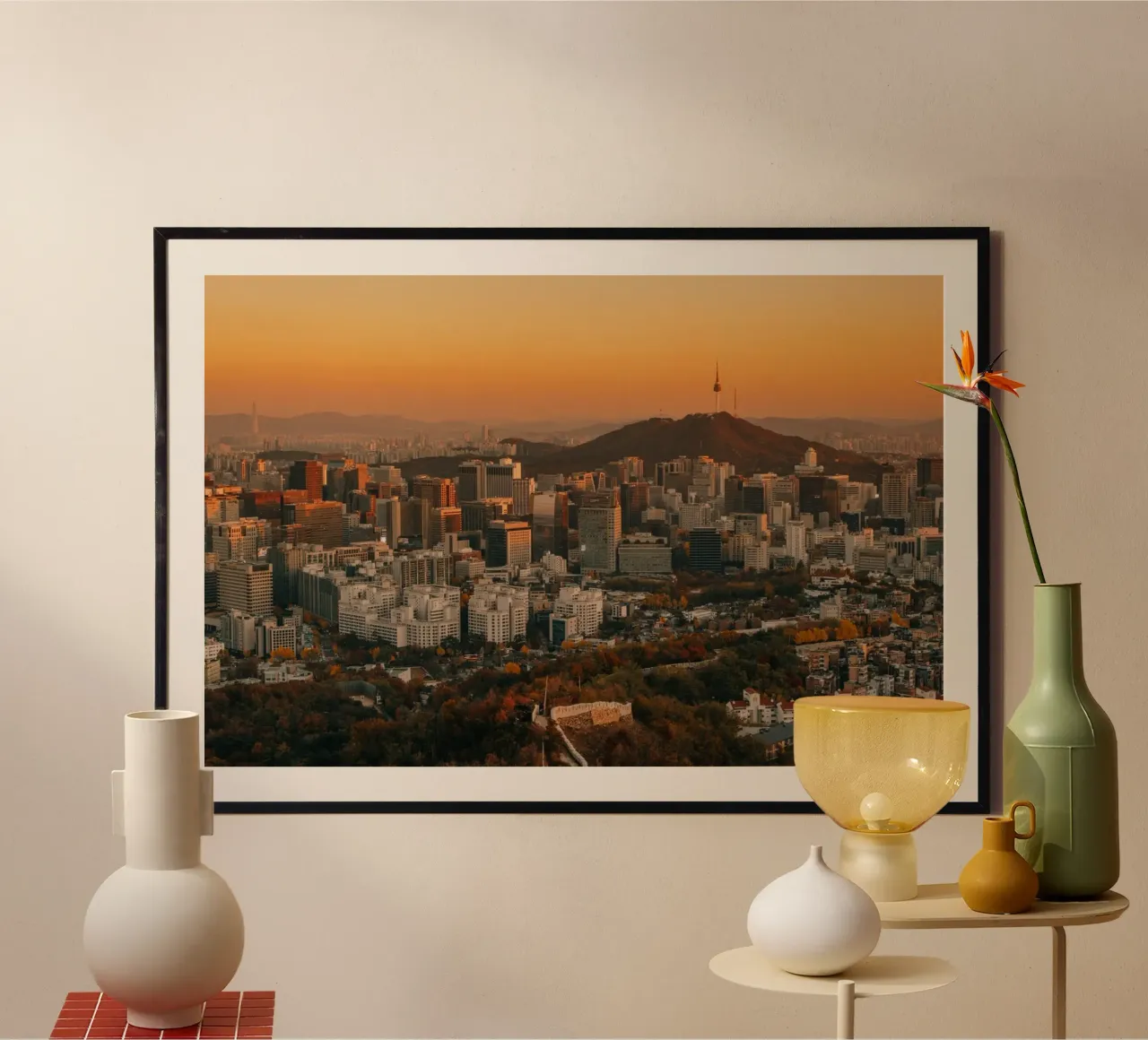 Tramonto a Seul, Corea del Sud poster da mbgraphx2