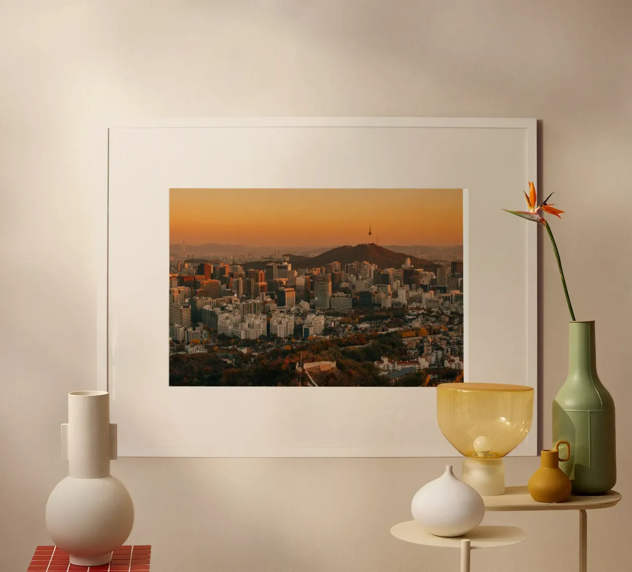 Tramonto a Seul, Corea del Sud carta hahnemühle da mbgraphx2