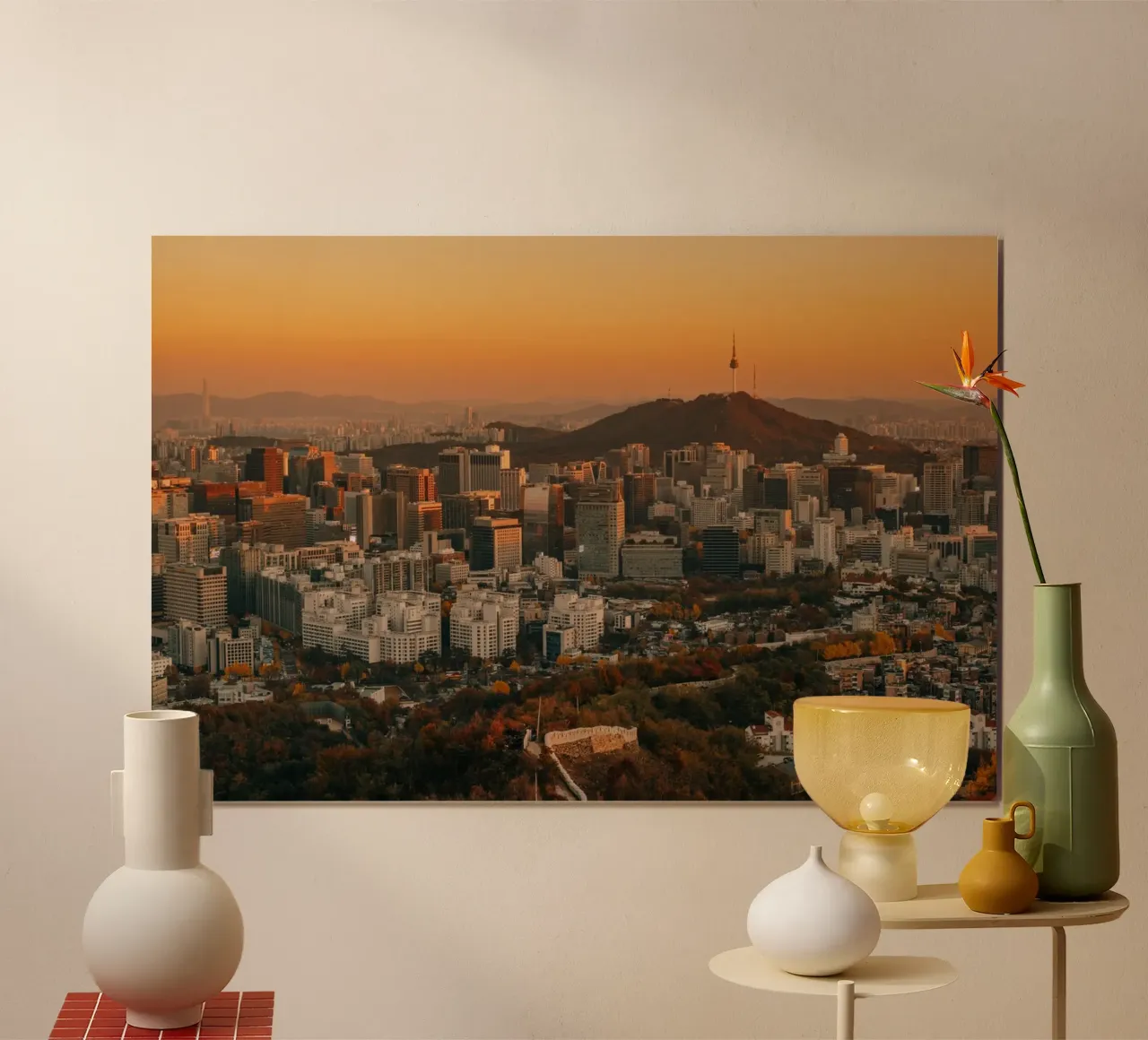 Tramonto a Seul, Corea del Sud carta hahnemühle da mbgraphx2