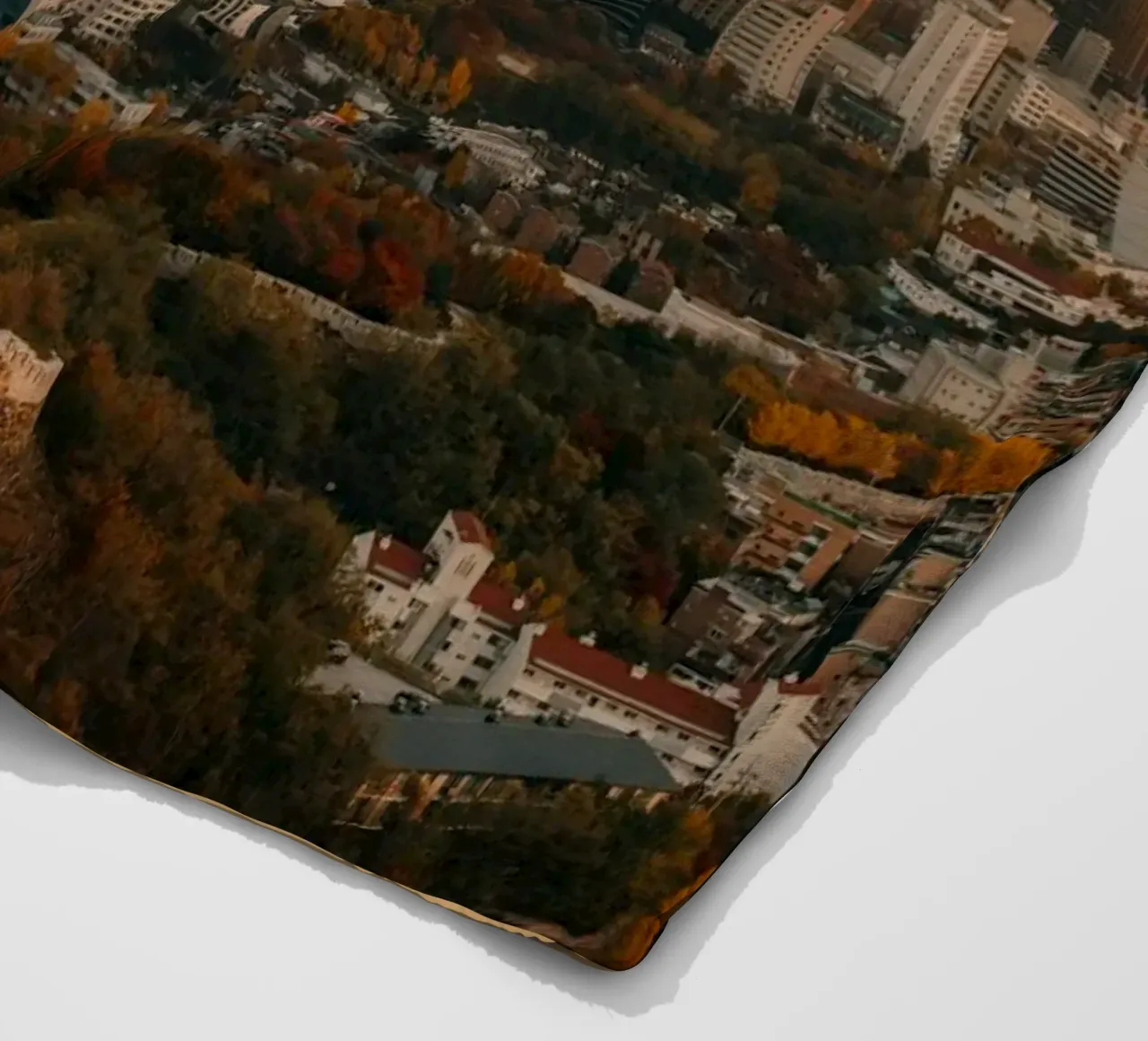 Tramonto a Seul, Corea del Sud coperta in pile da mbgraphx2