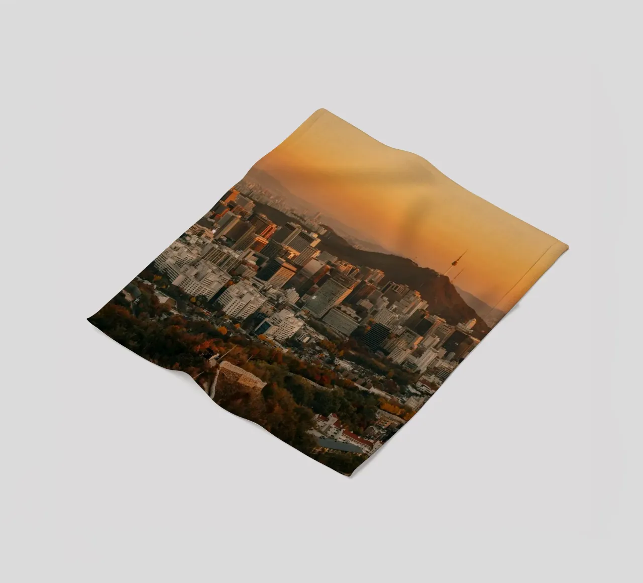 Tramonto a Seul, Corea del Sud coperta in pile da mbgraphx2