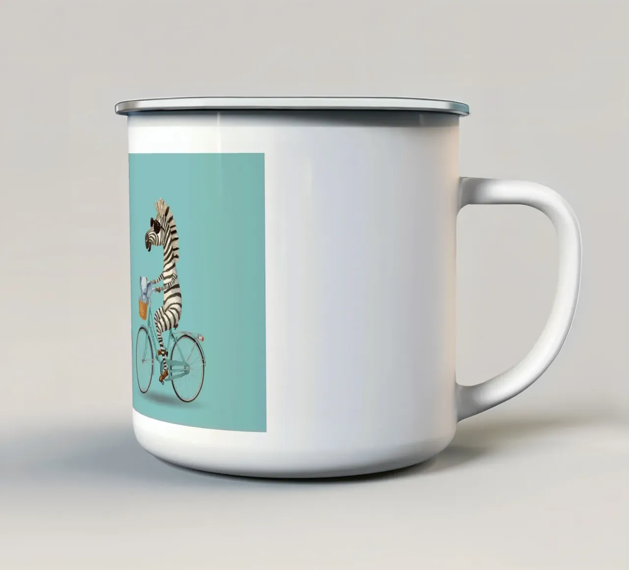 Il tragitto tazza in smalto da Doodle Dreams Art