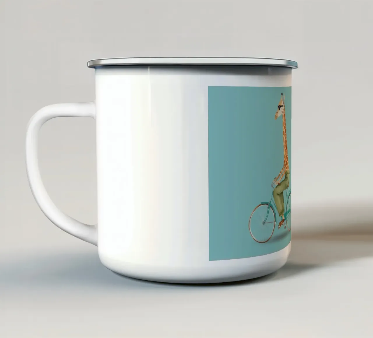 Il tragitto tazza in smalto da Doodle Dreams Art