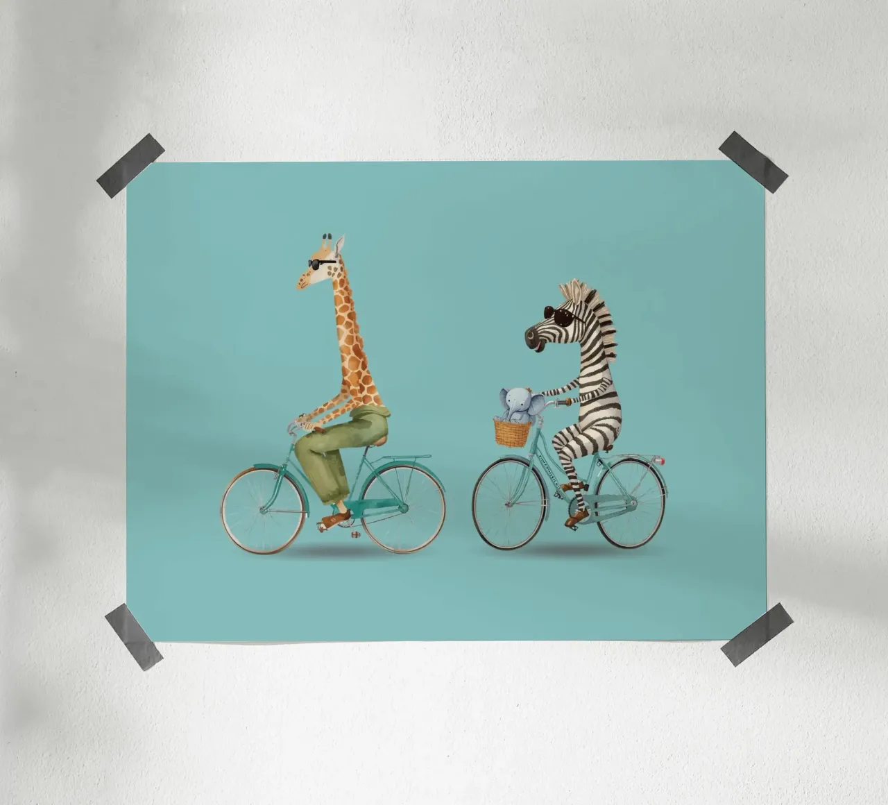 Il tragitto poster da Doodle Dreams Art