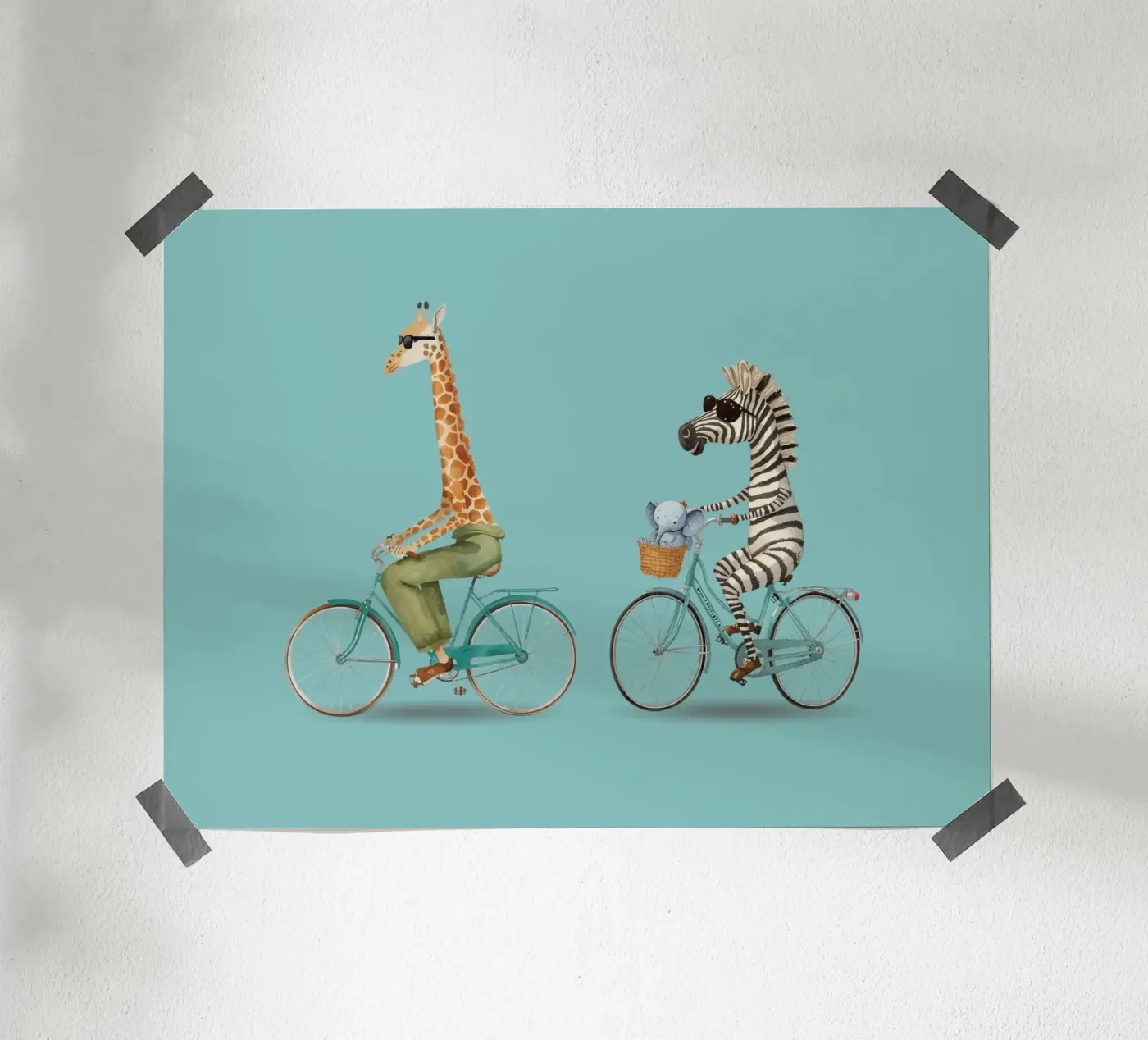 Il tragitto poster da Doodle Dreams Art