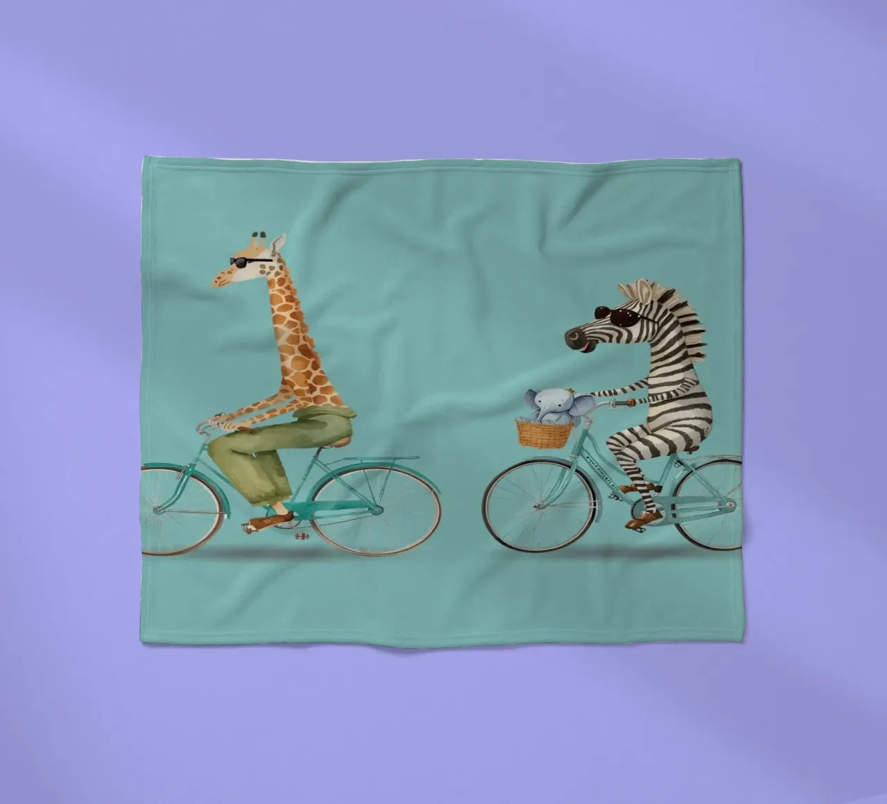 Das Pendeln Fleecedecke von Doodle Dreams Art