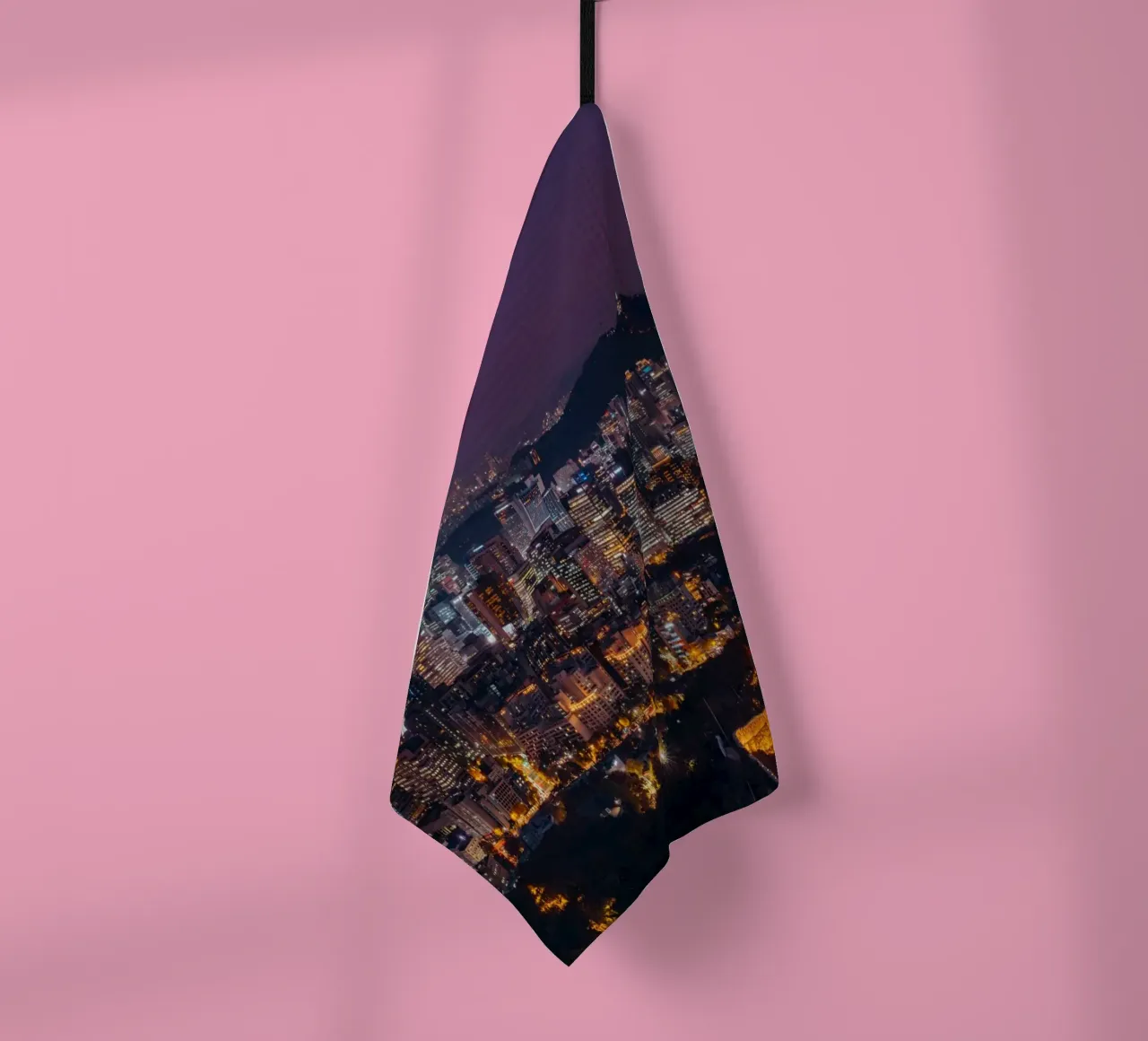 Skyline notturno della città di Seul, Corea del Sud canovaccio da cucina da mbgraphx2