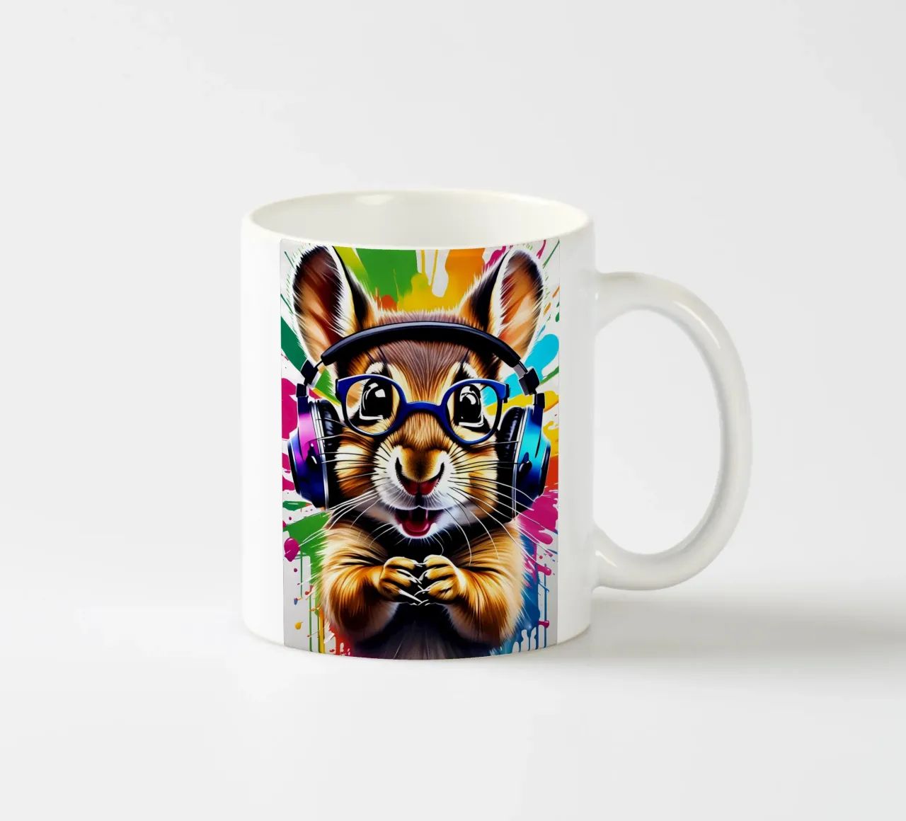 Chipmunk in cuffia, graffiti tazza in ceramica da MakArena